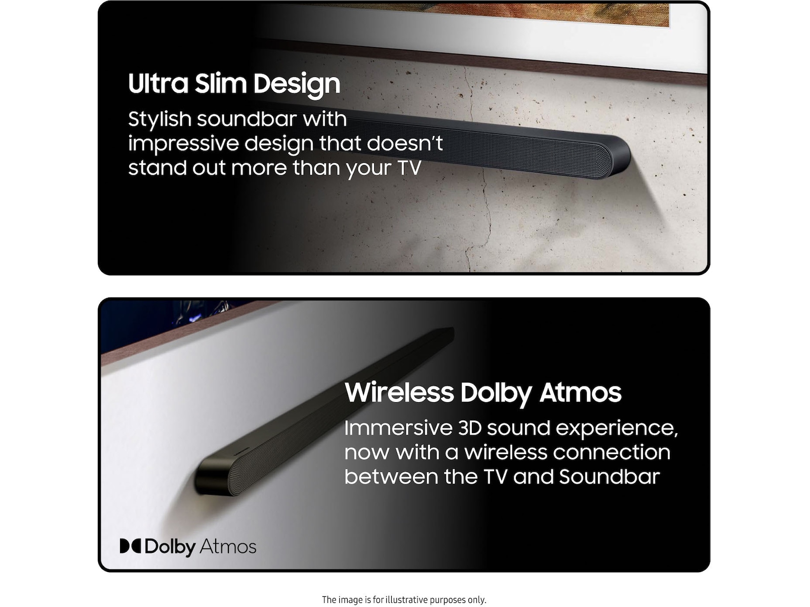Samsung HW-S710D soundbar med subwoofer (sort) Lydplanker