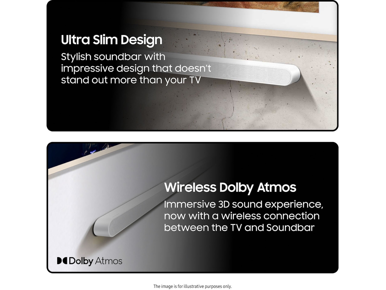 Samsung HW-S711D soundbar med subwoofer (hvit) Lydplanker