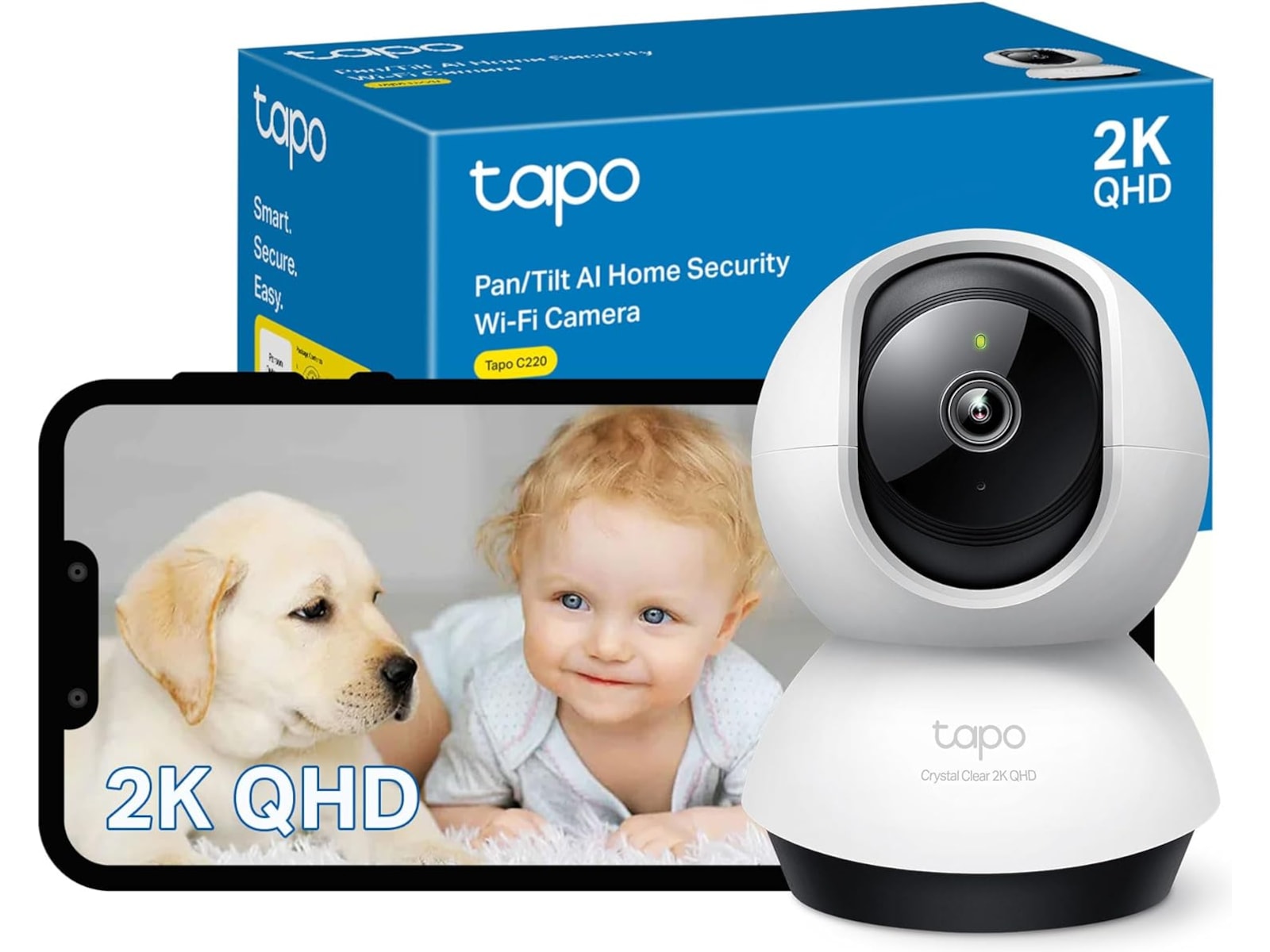 TP-Link Tapo C220 innendørs overvåkningskamera Overvåkningskameraer