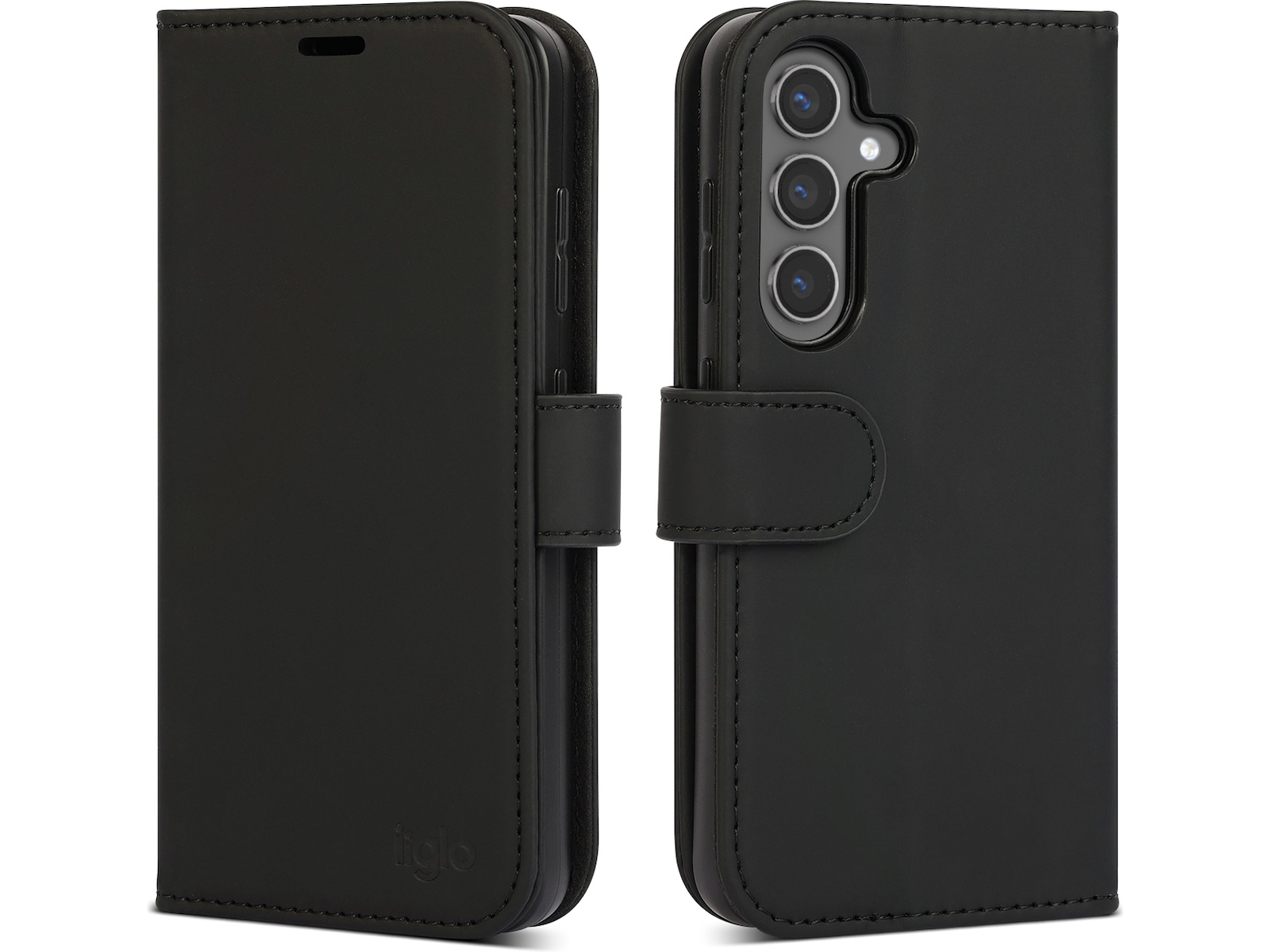 iiglo Galaxy S25 Lommebokdeksel (sort) Deksel til mobiltelefon
