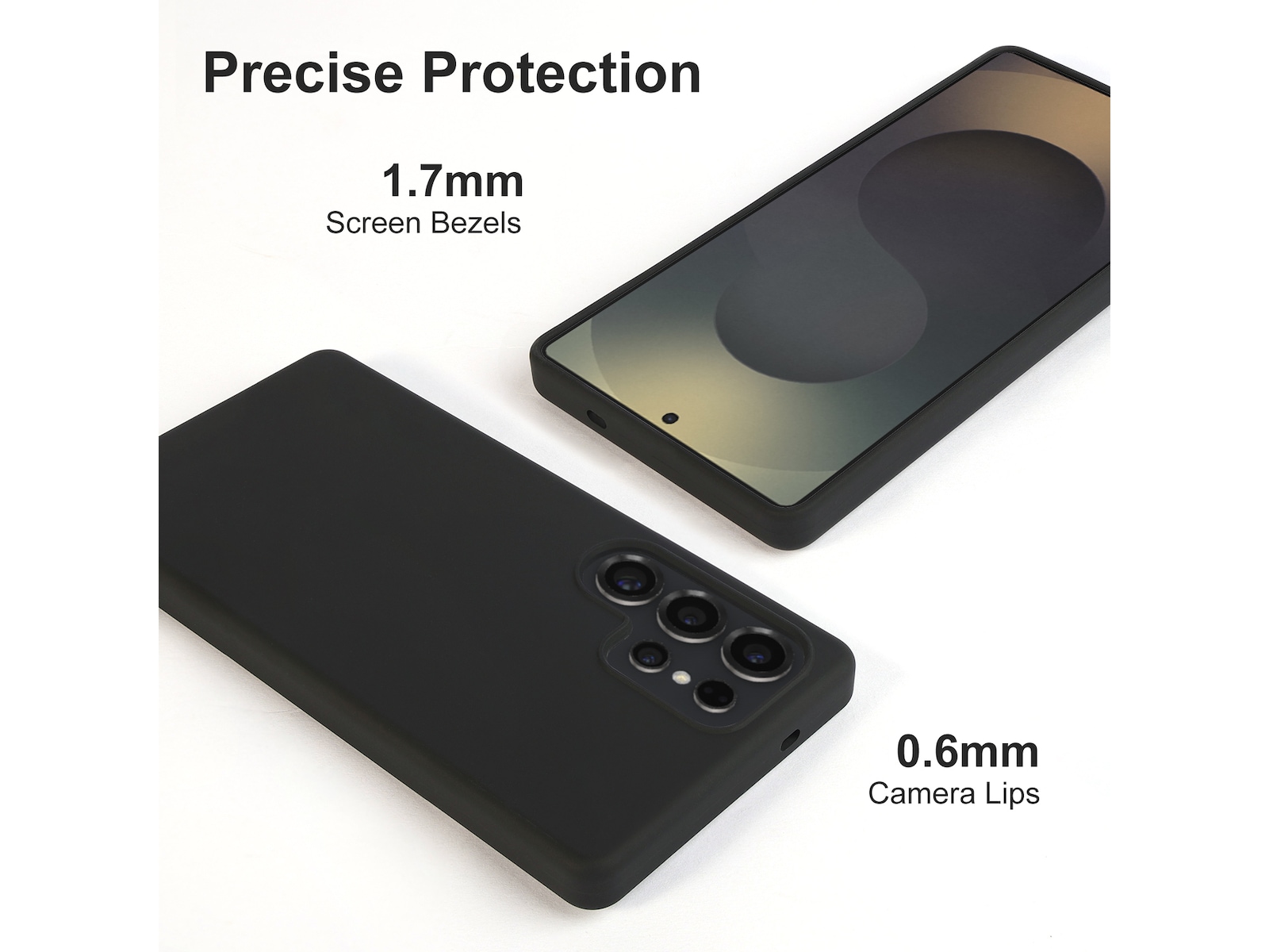 iiglo Galaxy S25 Ultra deksel (sort) Deksel til mobiltelefon