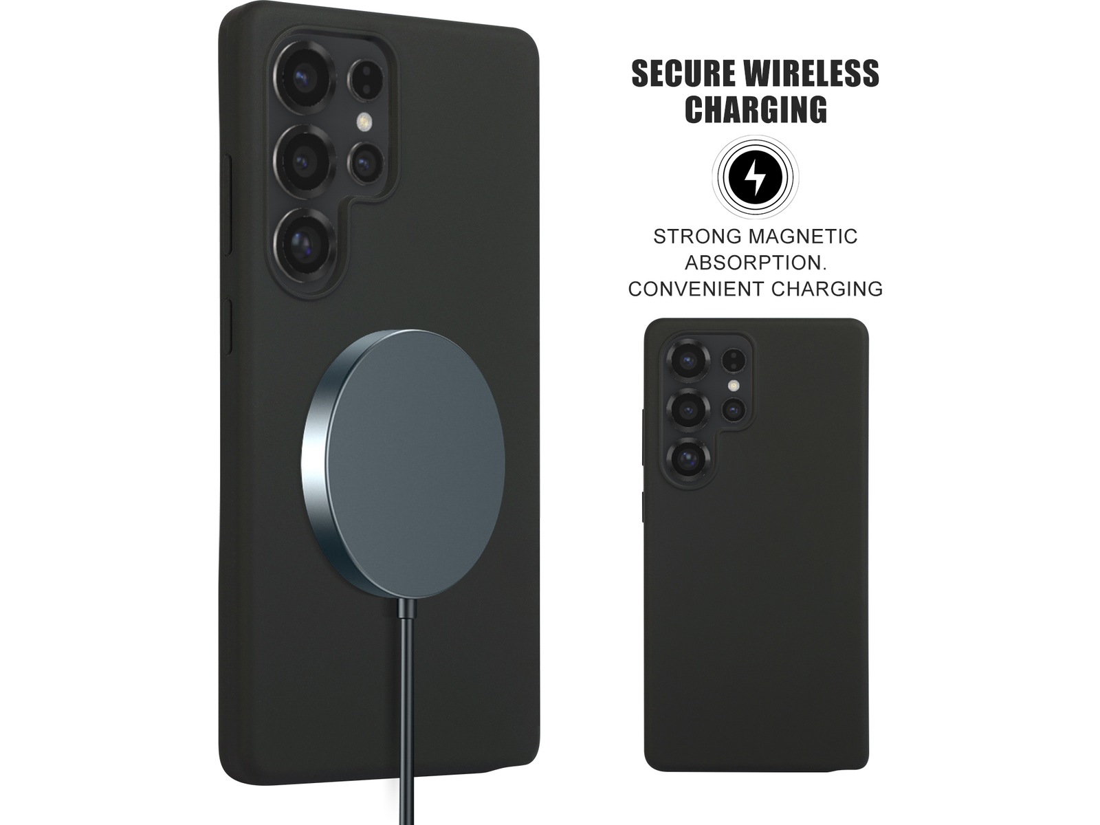 iiglo Galaxy S25 Ultra deksel (sort) Deksel til mobiltelefon