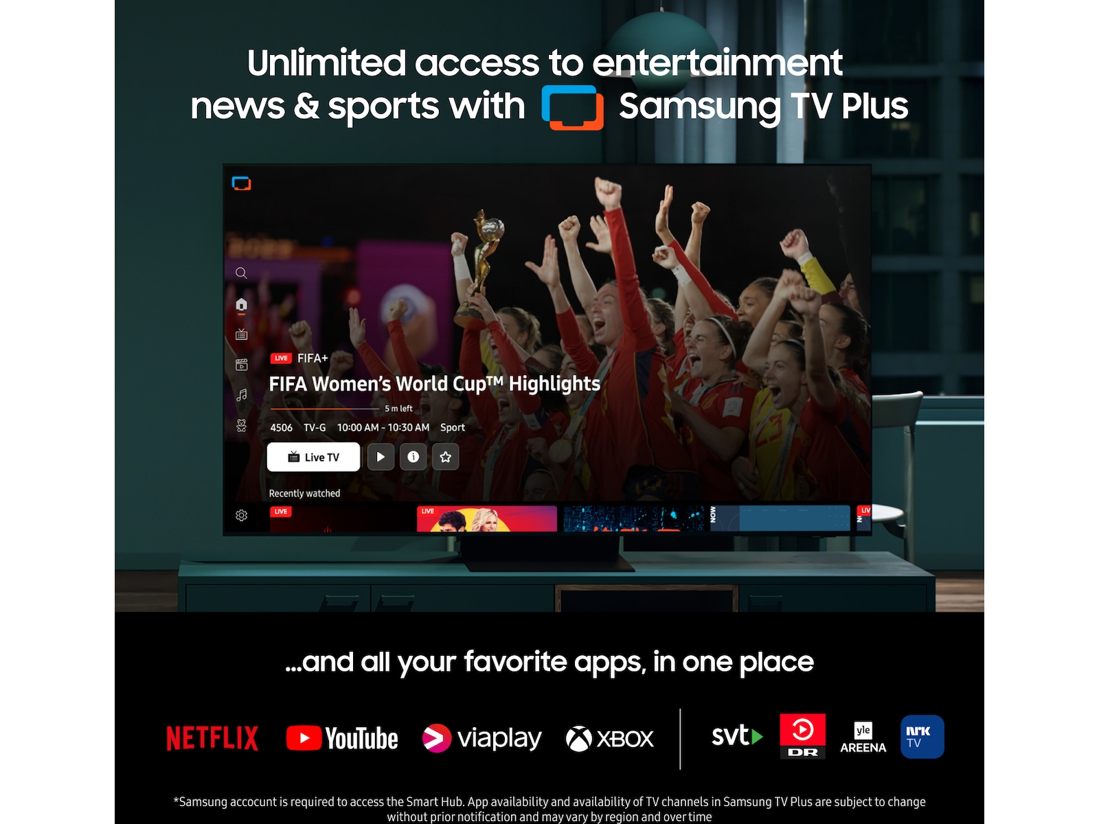 Samsung 55" S85D 4K OLED Smart TV TQ55S85D 50 - 59 tommer TV