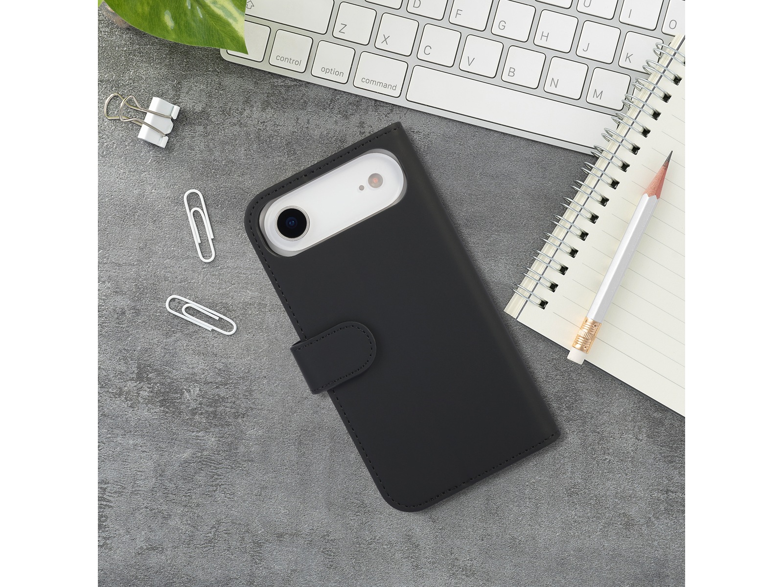 iiglo iPhone Air Lommebokdeksel (sort) Deksel til mobiltelefon