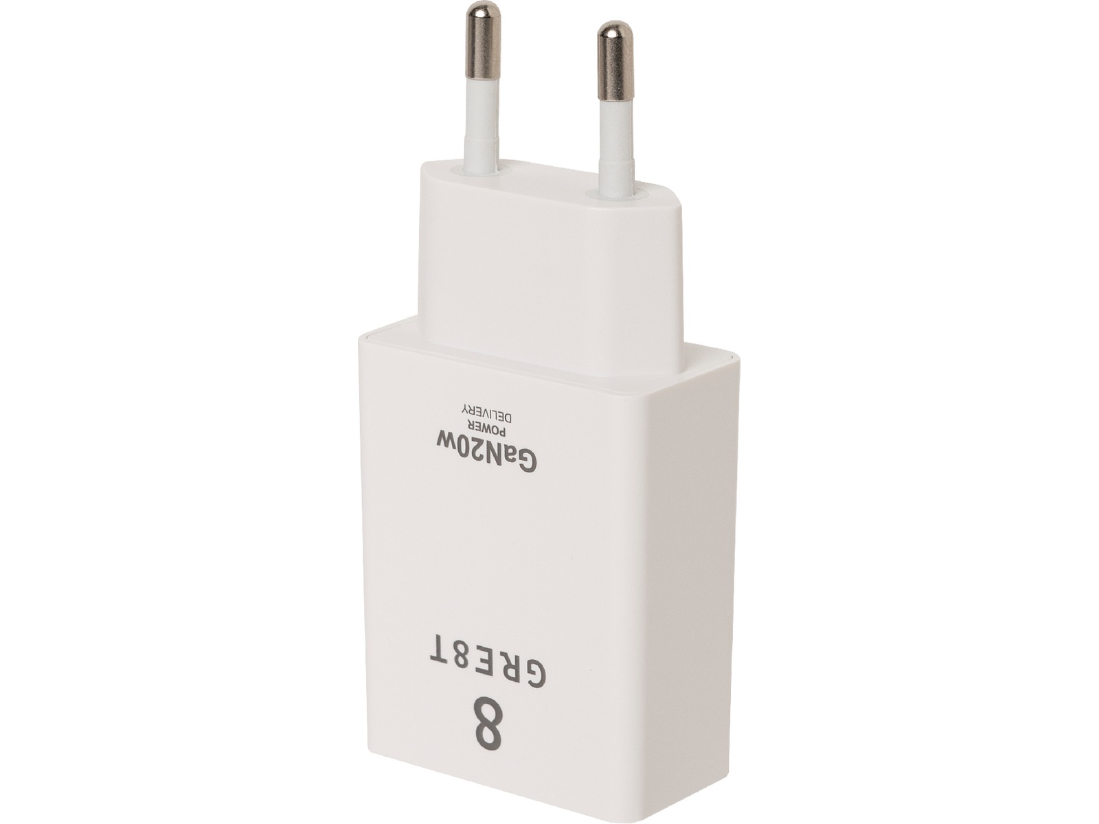 GRE8T 20W Vegglader (hvit) Mobilladere