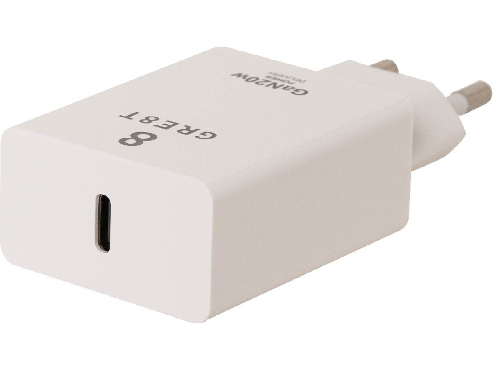 GRE8T 20W Vegglader (hvit) Mobilladere