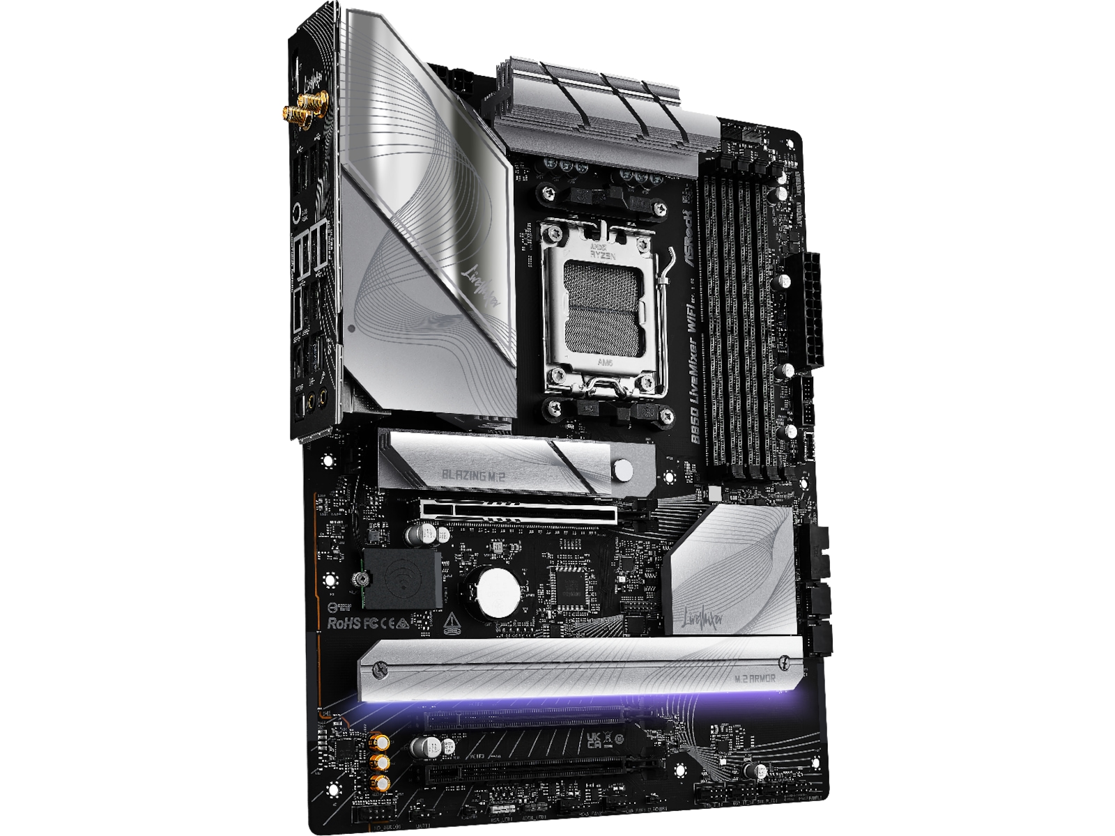 ASRock B850 LiveMixer WiFi Hovedkort AMD Socket