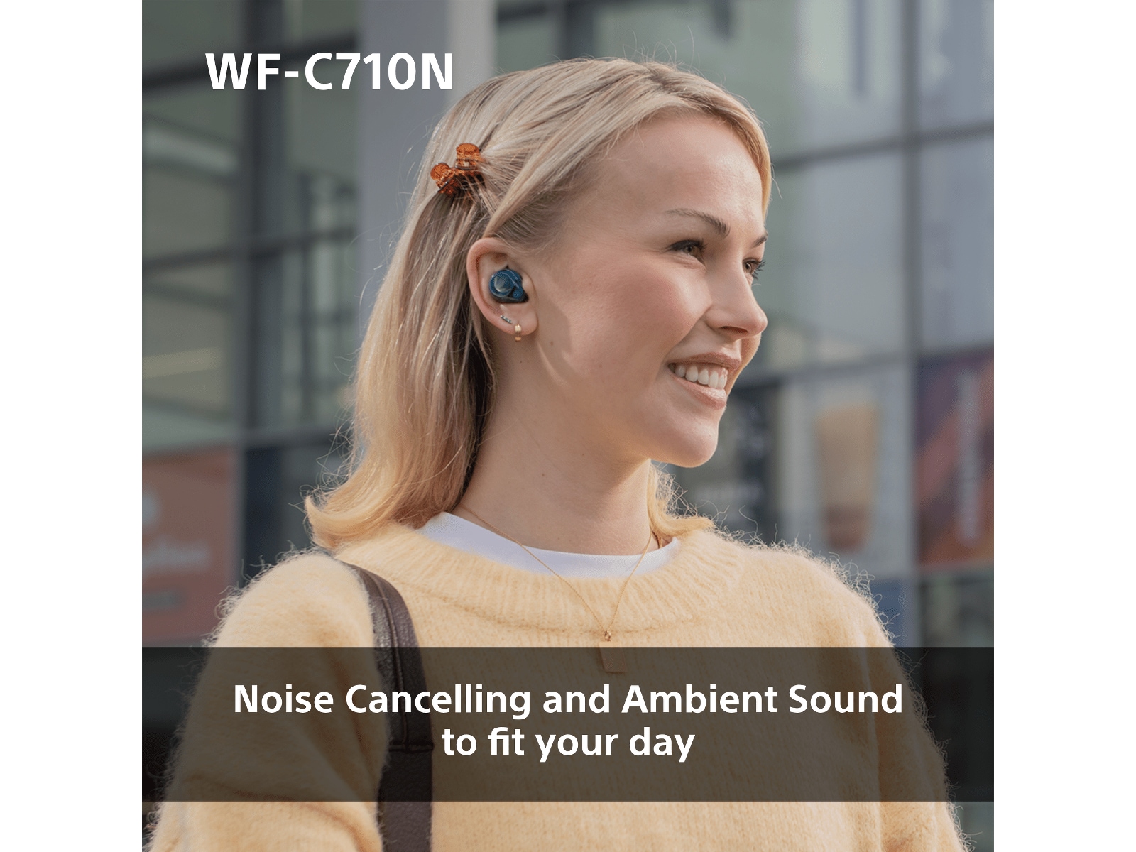 Sony WF-C710N Trådløse ørepropper, In-ear (blå) Ørepropper