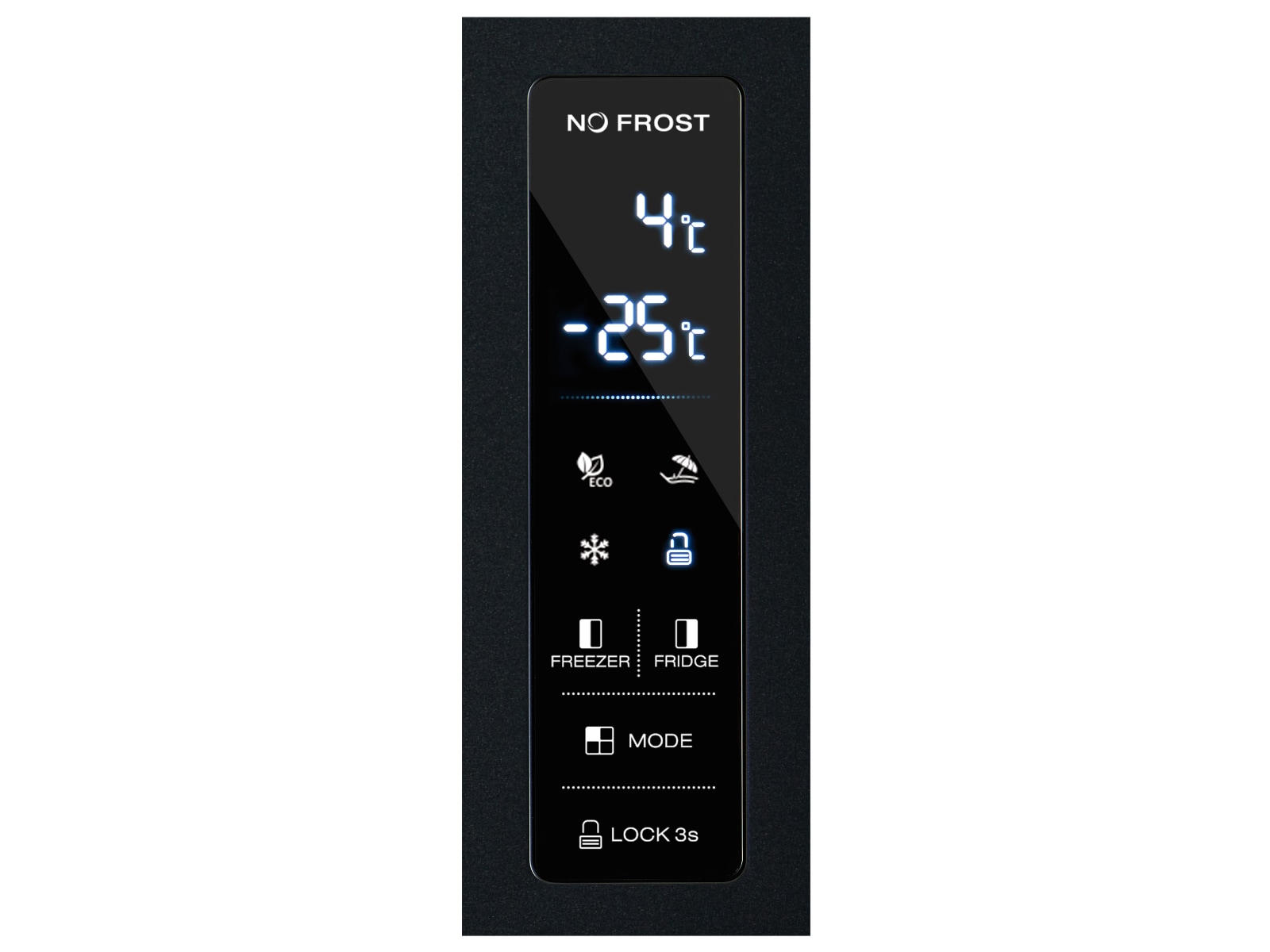 Avant MDR79DI1 Side-by-side kjøle- og fryseskap (sort) Side-by-side kjøleskap