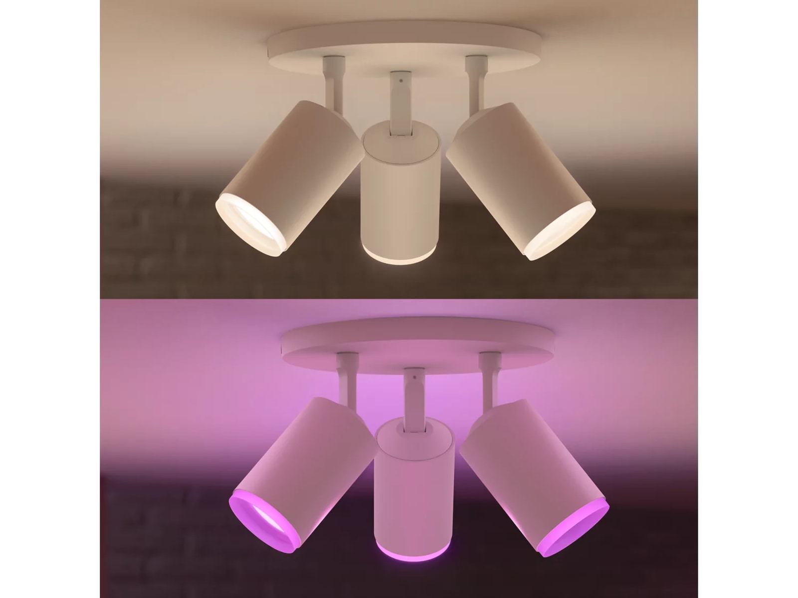 Philips Hue Trippelt Fugato-spotlight (hvit) Taklampe
