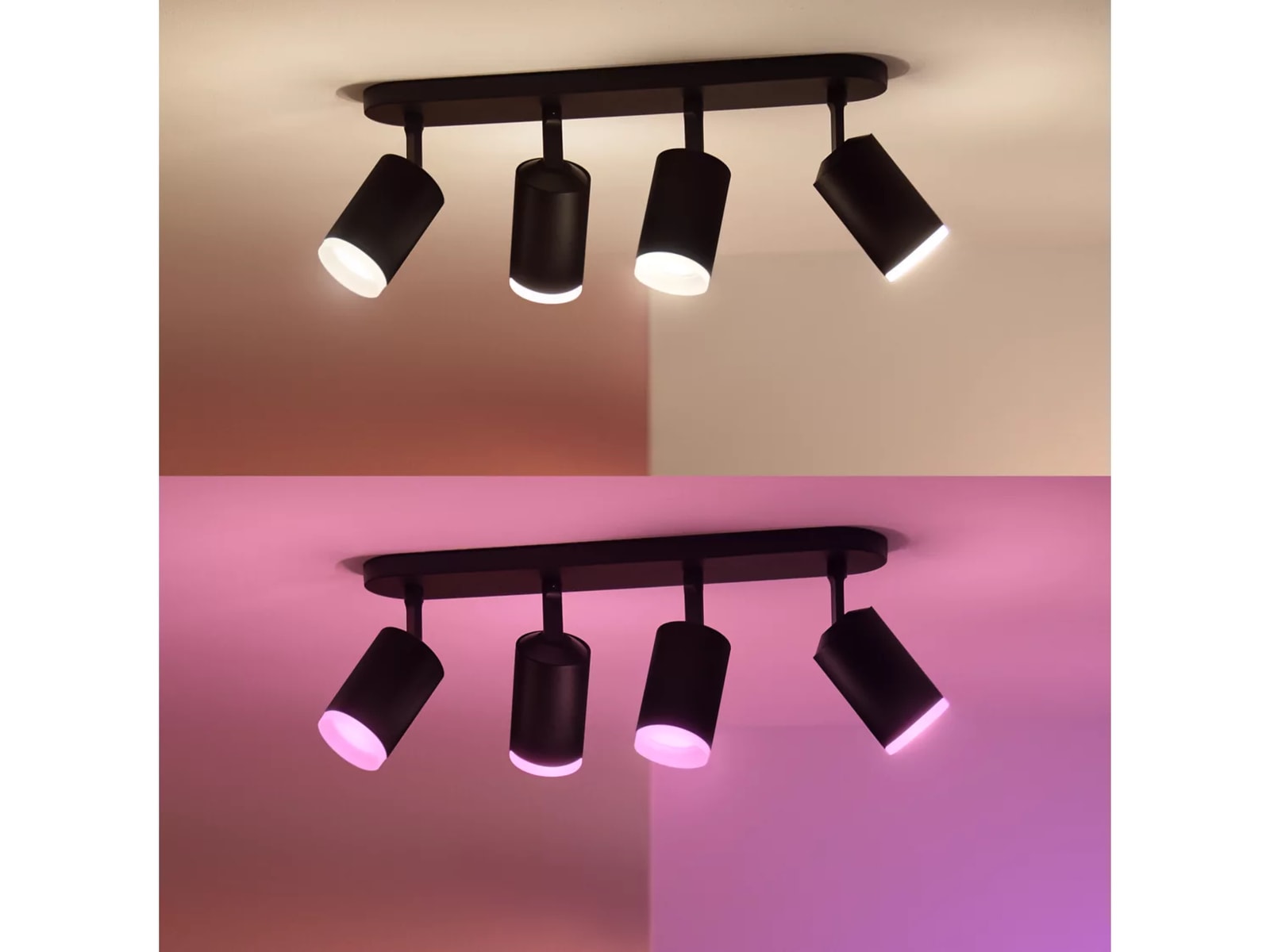 Philips Hue Firedobbelt Fugato-spotlight (sort) Taklampe