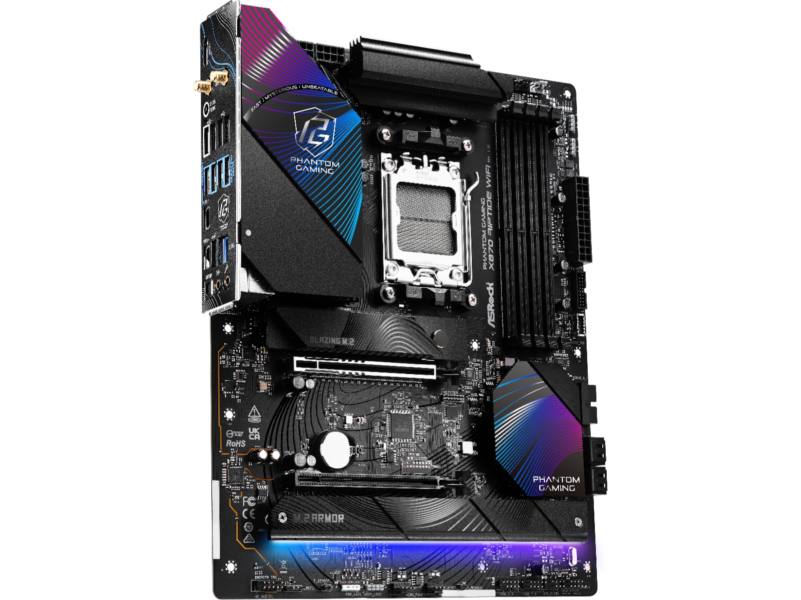 ASRock X870 Phantom Gaming Riptide WiFi Hovedkort AMD Socket