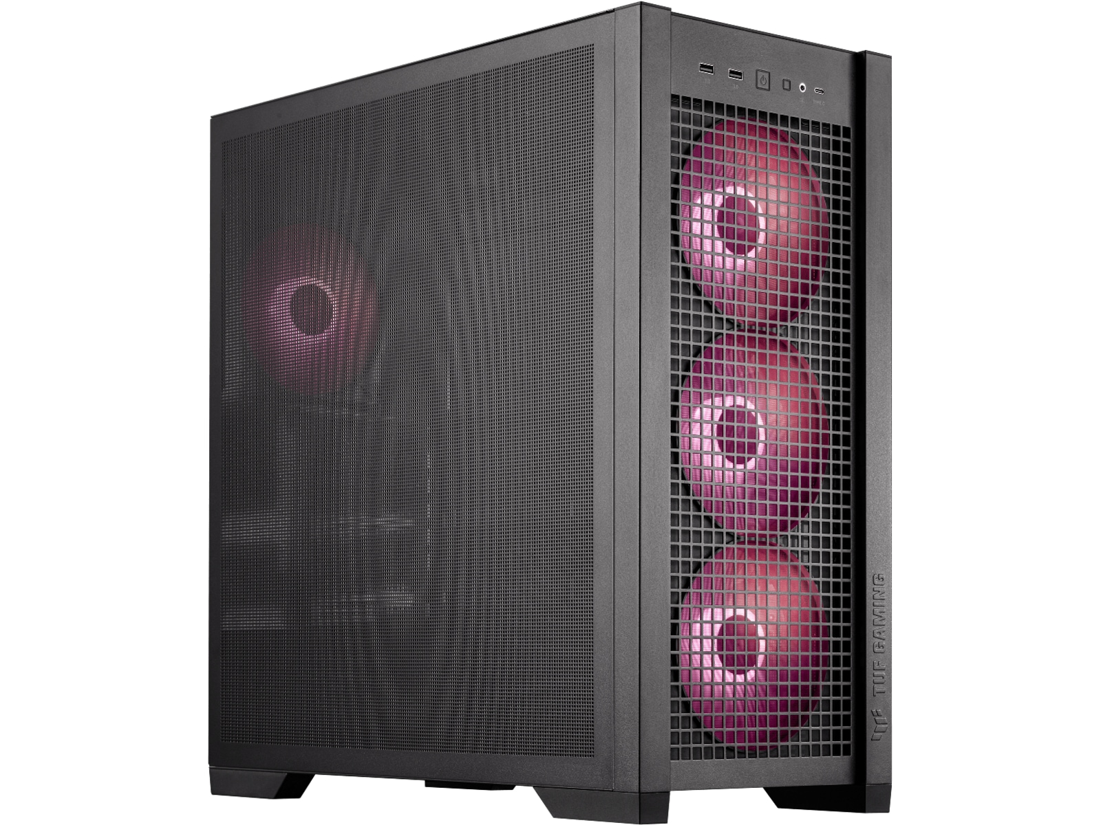 Asus TUF GAMING GT302 TG ARGB Mid Tower (sort) Midi tower