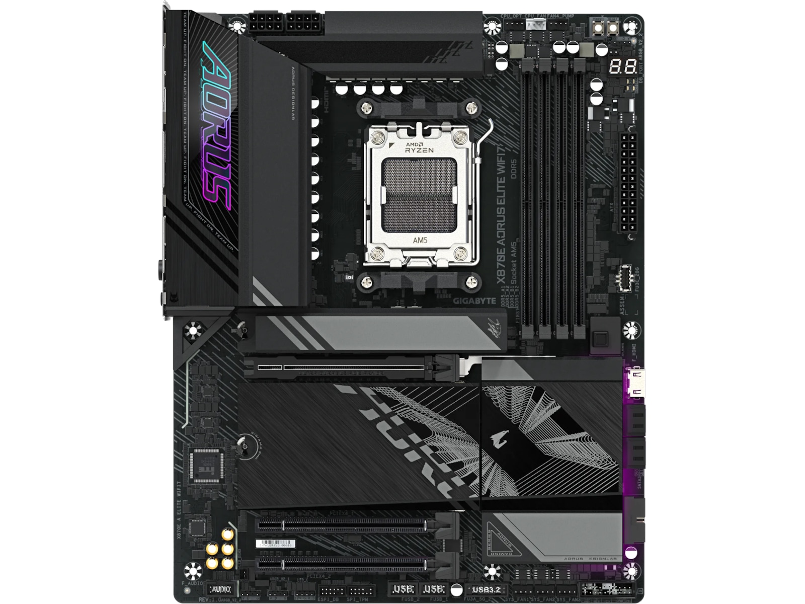 GIGABYTE X870E AORUS ELITE Hovedkort AMD Socket