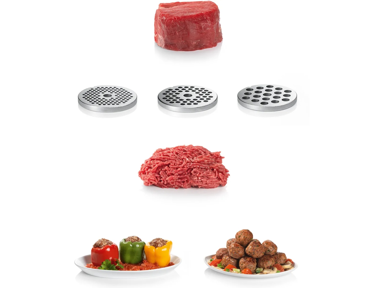 Bosch MFW66020 Kjøttkvern (grå) Andre kjøkkenapparater