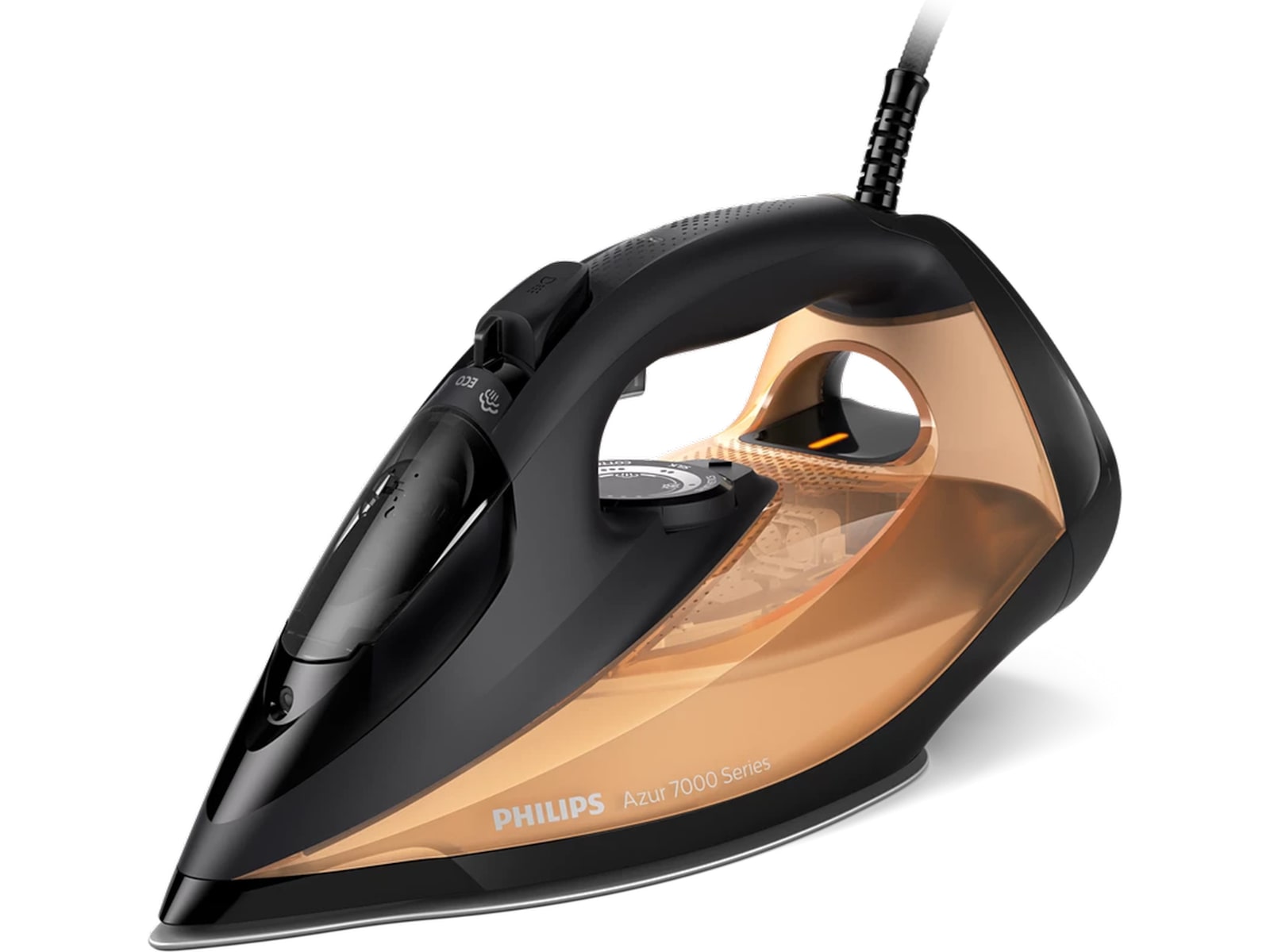 Philips 7000 Series DST7040/81 Dampstrykejern (sort/gull) Strykejern