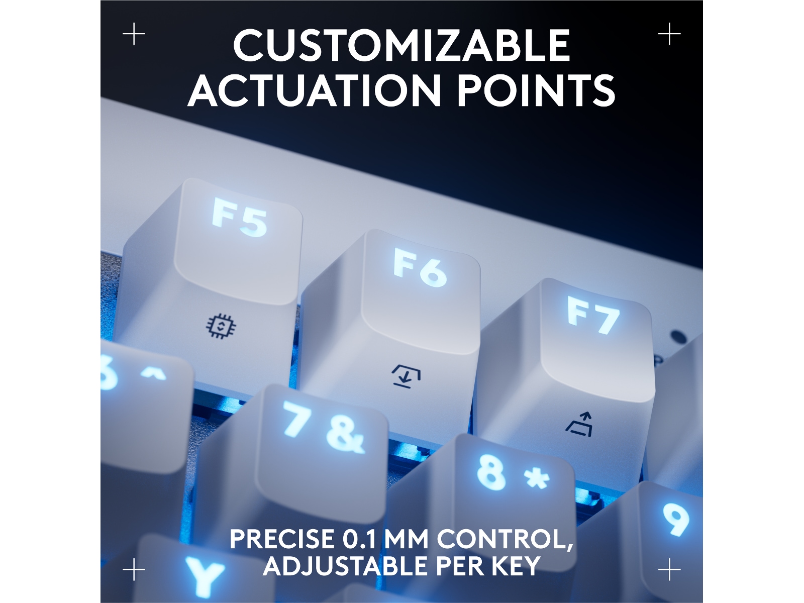 Logitech G Pro X TKL Rapid gamingtastatur (hvit) Gamingtastatur