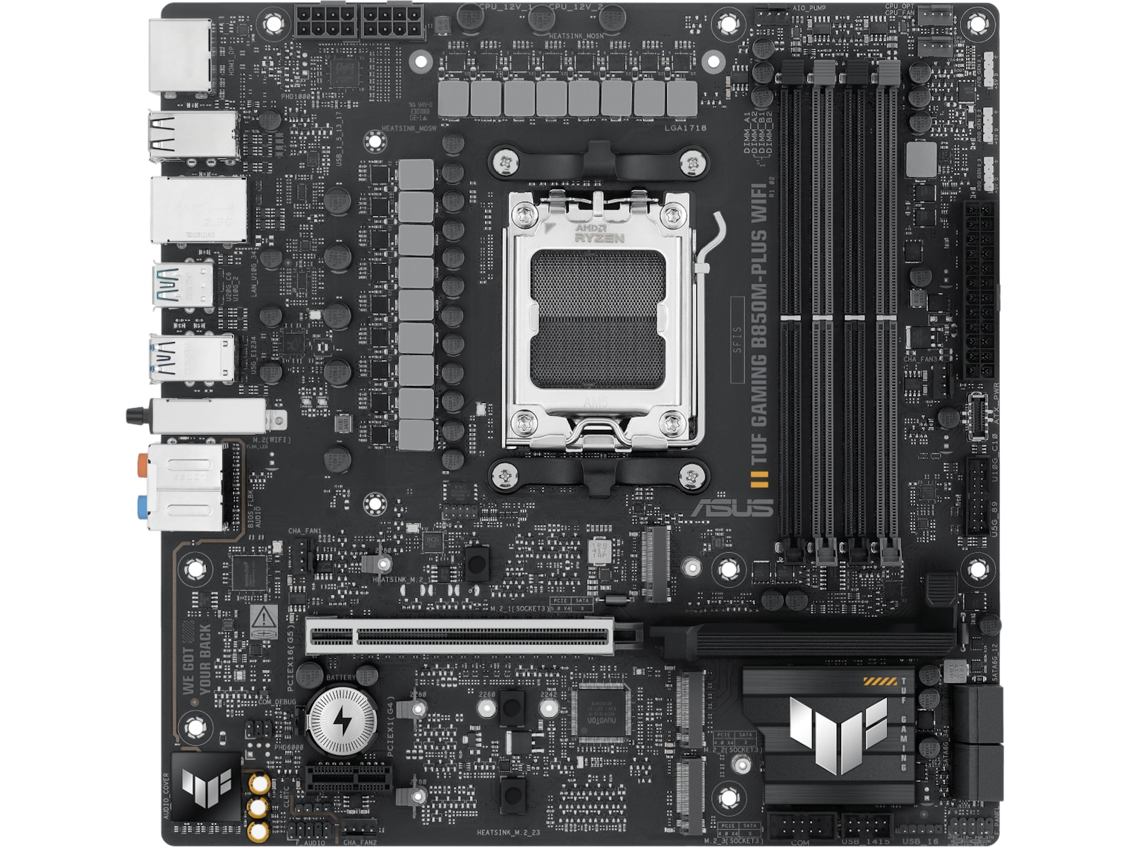 ASUS TUF GAMING B850M-PLUS WIFI Hovedkort AMD Socket