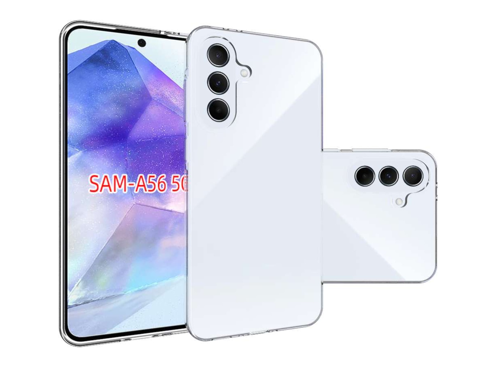 iiglo Galaxy A56 Silikondeksel (gjennomsiktig) Deksel til mobiltelefon