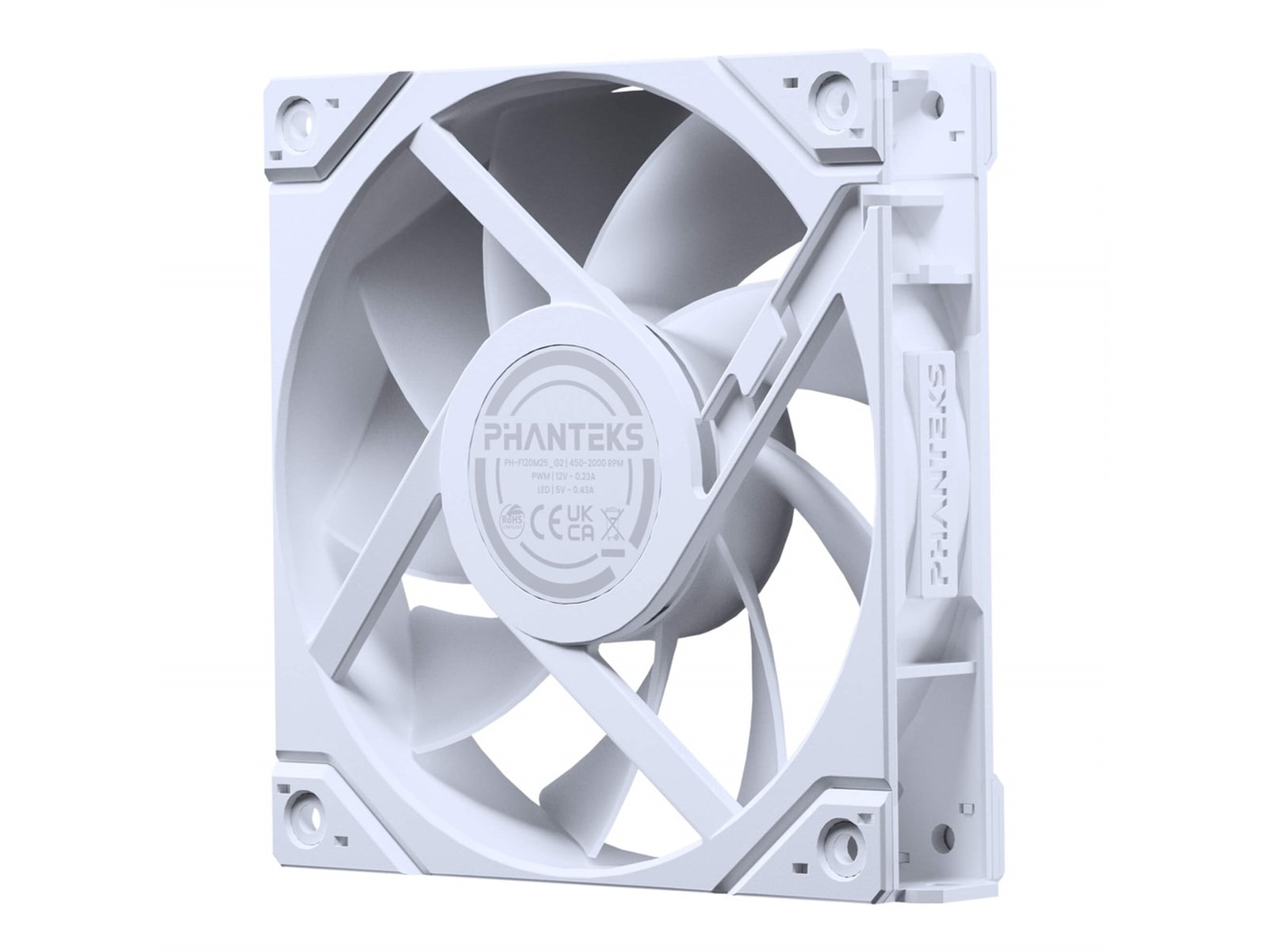 Phanteks M25 Gen2 120mm DRGB Vifte (hvit) Vifter