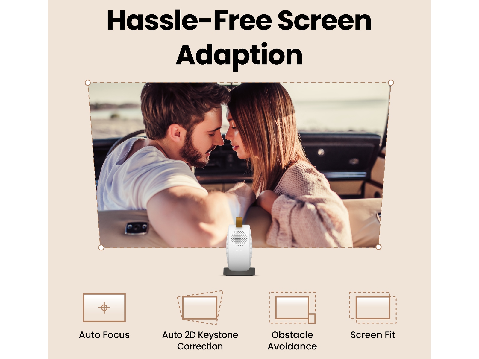 BenQ GV50 bærbar projektor -B-Grade Demo TV/projektor