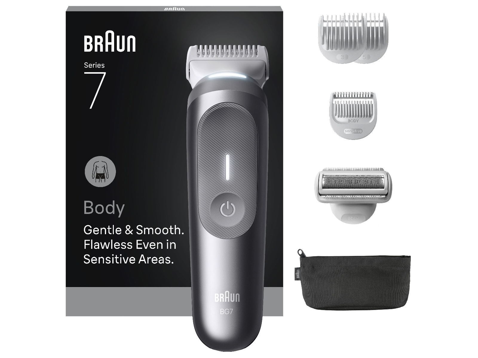 Braun Series 7 Kroppstrimmer (grå) Barbermaskiner