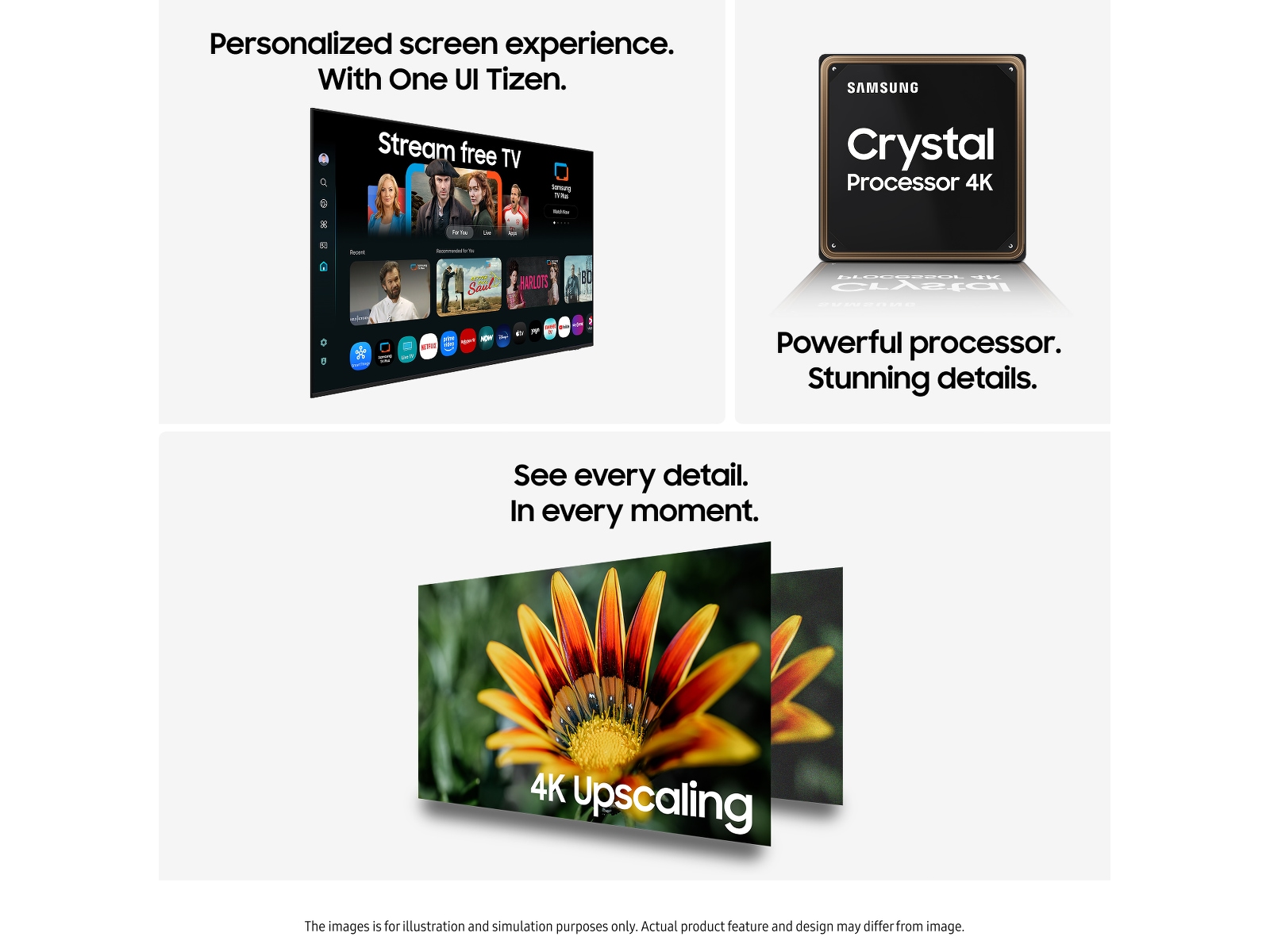 Samsung 85" U7005F UHD 4K Smart TV (2025) Over 80 tommer TV