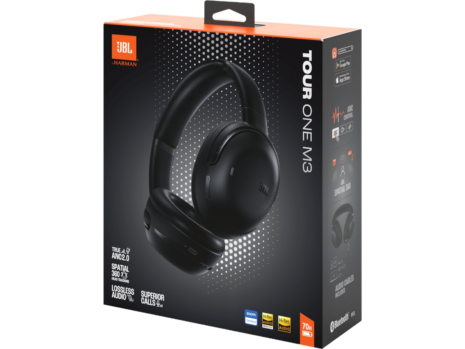 JBL Tour One M3 ANC Trådløse hodetelefoner, Over-Ear (sort) Hodetelefoner