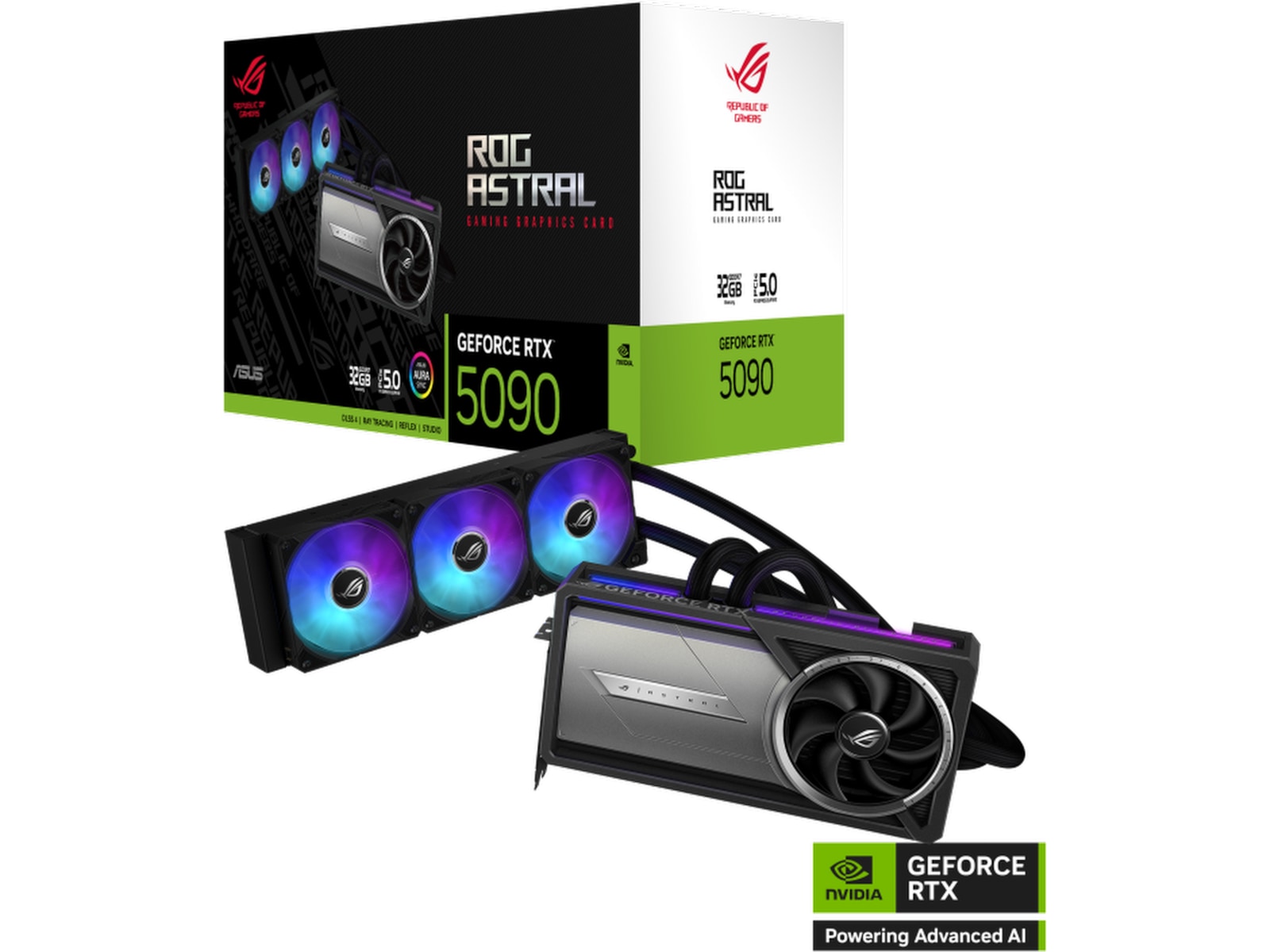 Asus GeForce RTX 5090 ROG Astral LC Skjermkort