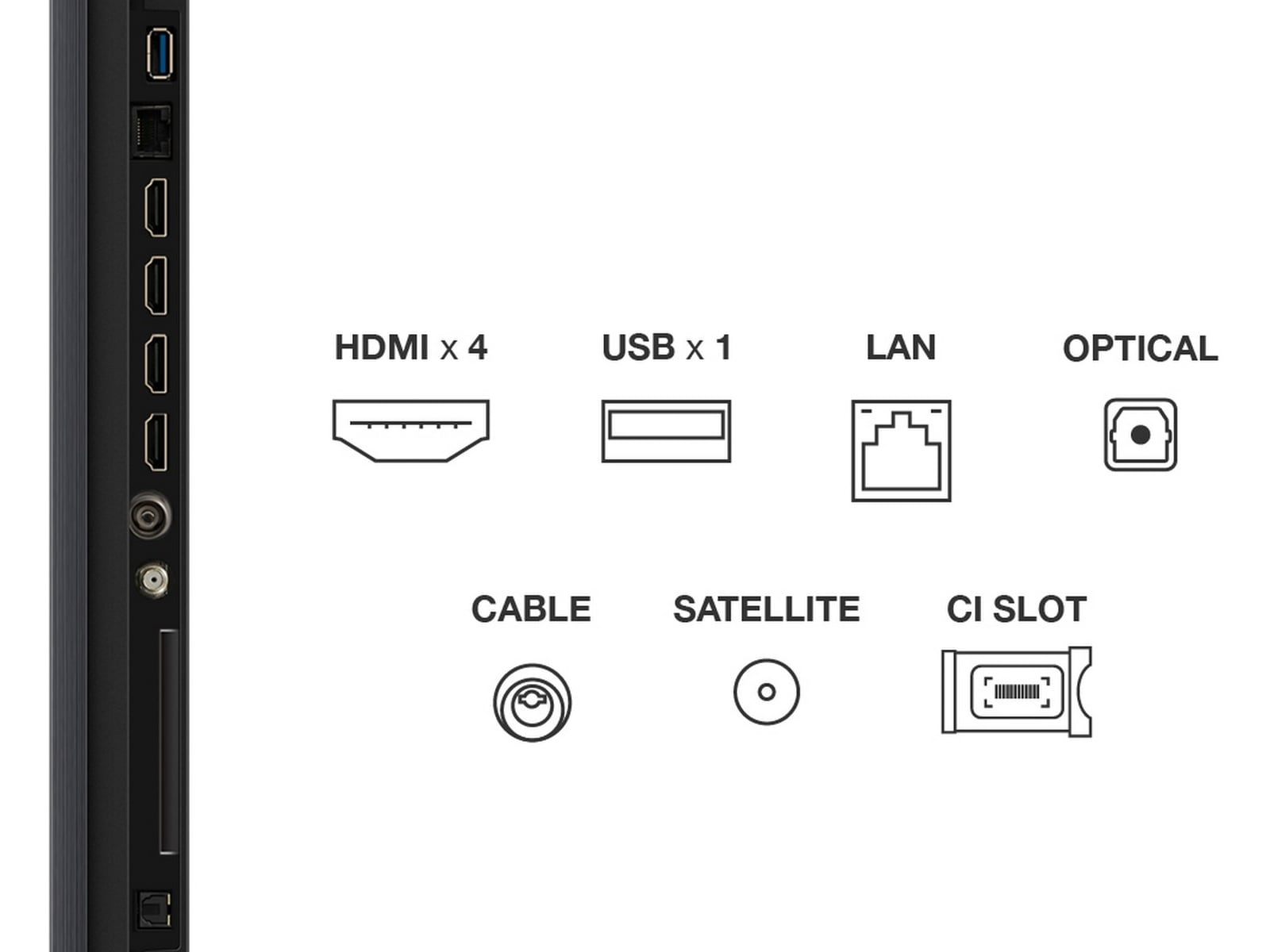 TCL 98" Q7C 4K QD-Mini LED Google TV Over 80 tommer TV