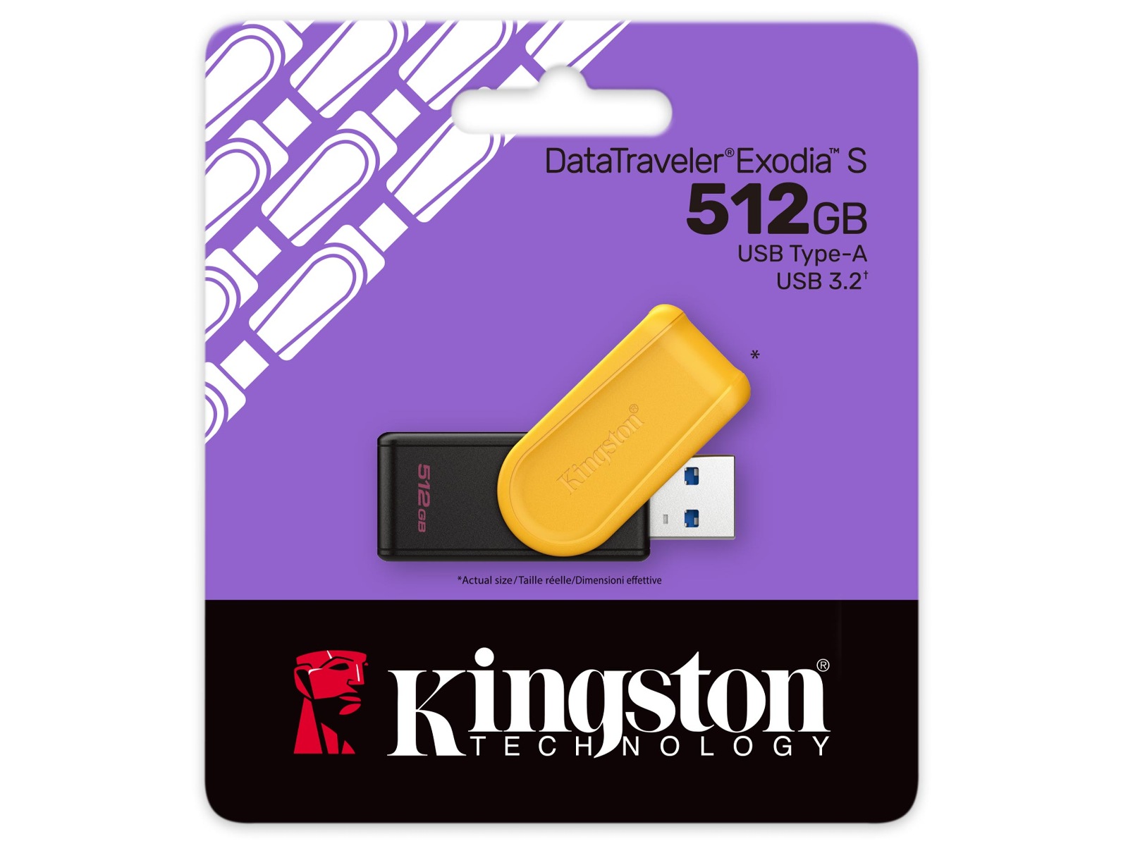 Kingston DataTraveler Exodia S USB Minnepenn 512GB Minnekort til foto & video