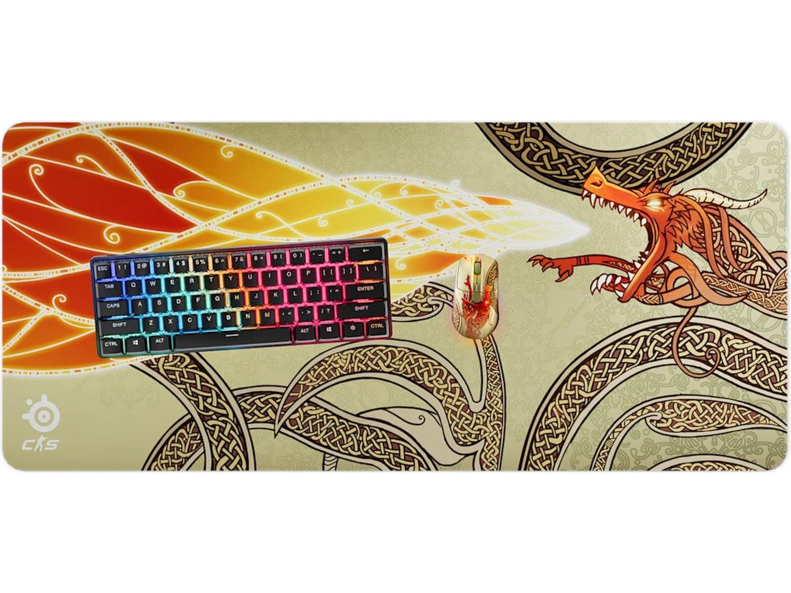SteelSeries Qck XXL CS2 Dragon Lore Musematte Gamingmusematte