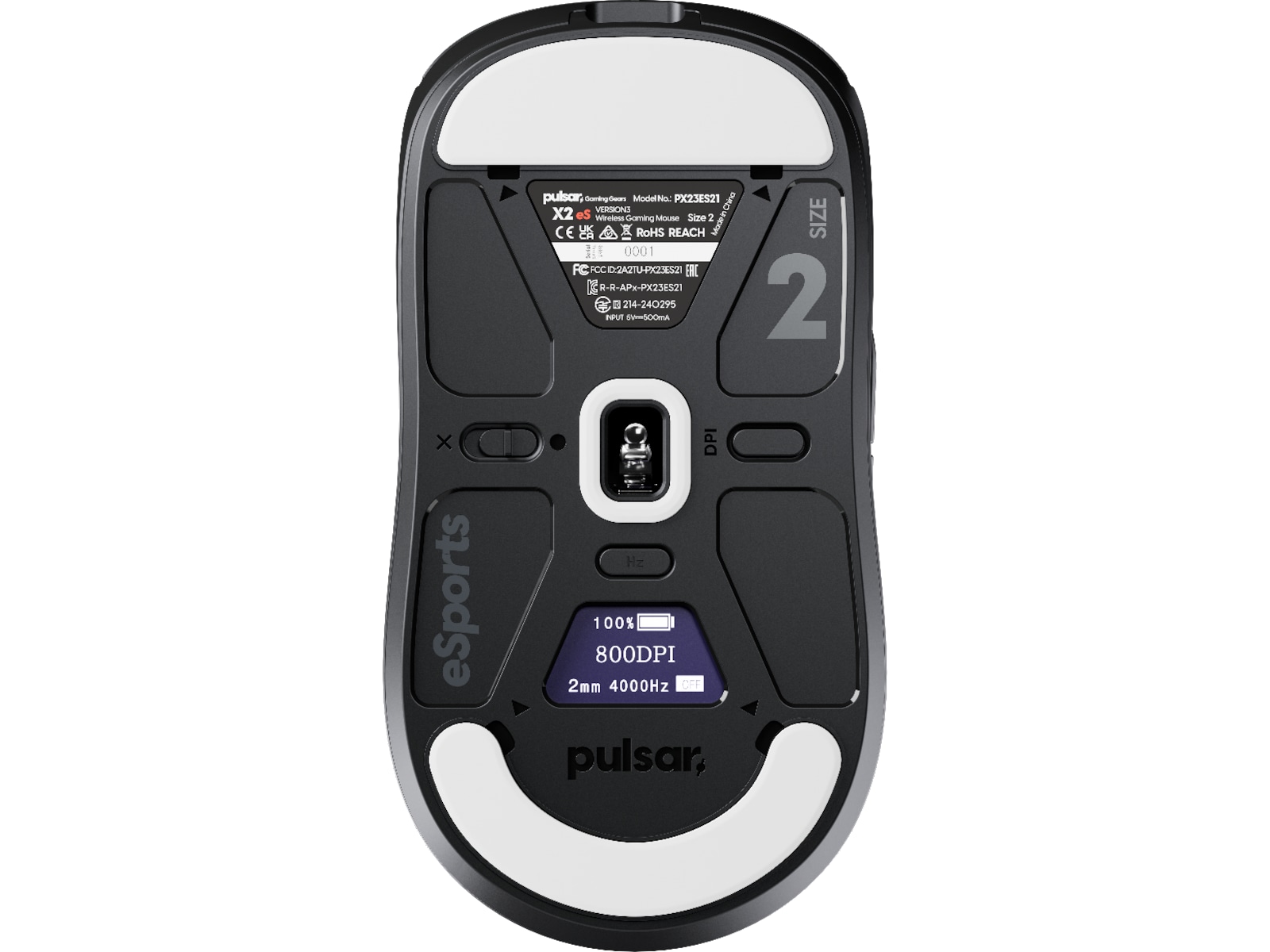 Pulsar X2 V3 eS Mini Trådløs Gamingmus (sort) Gamingmus