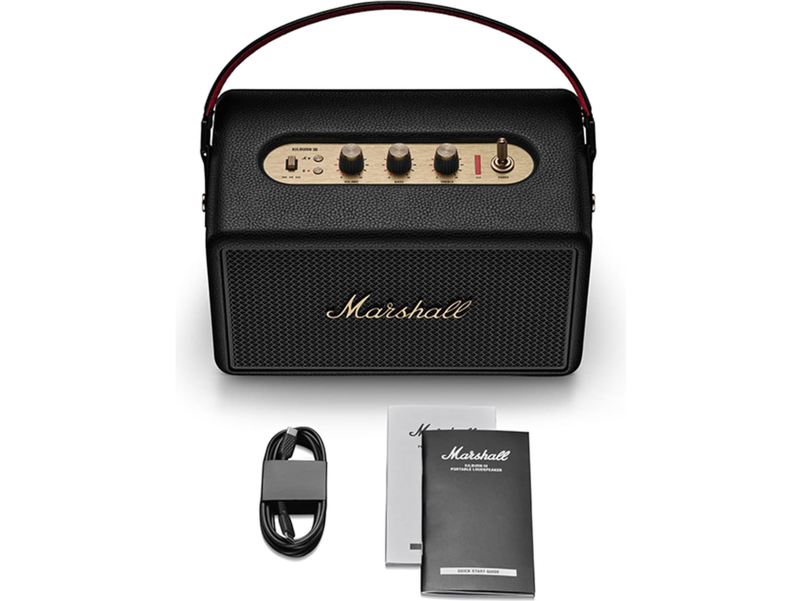 Marshall Kilburn III Trådløs bluetooth høyttaler (sort/messing) Trådløs / Bluetooth-høyttaler