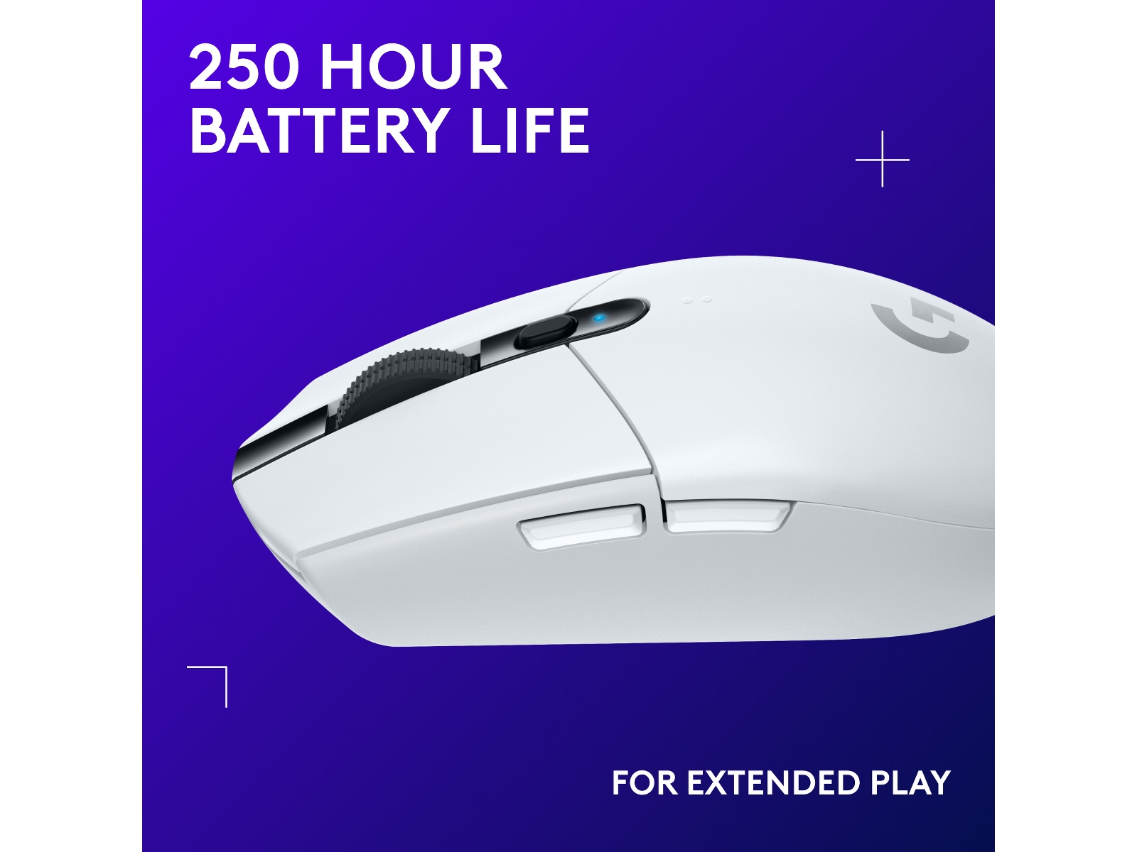 Logitech G305 LIGHTSPEED Trådløs Gamingmus (hvit) Gamingmus