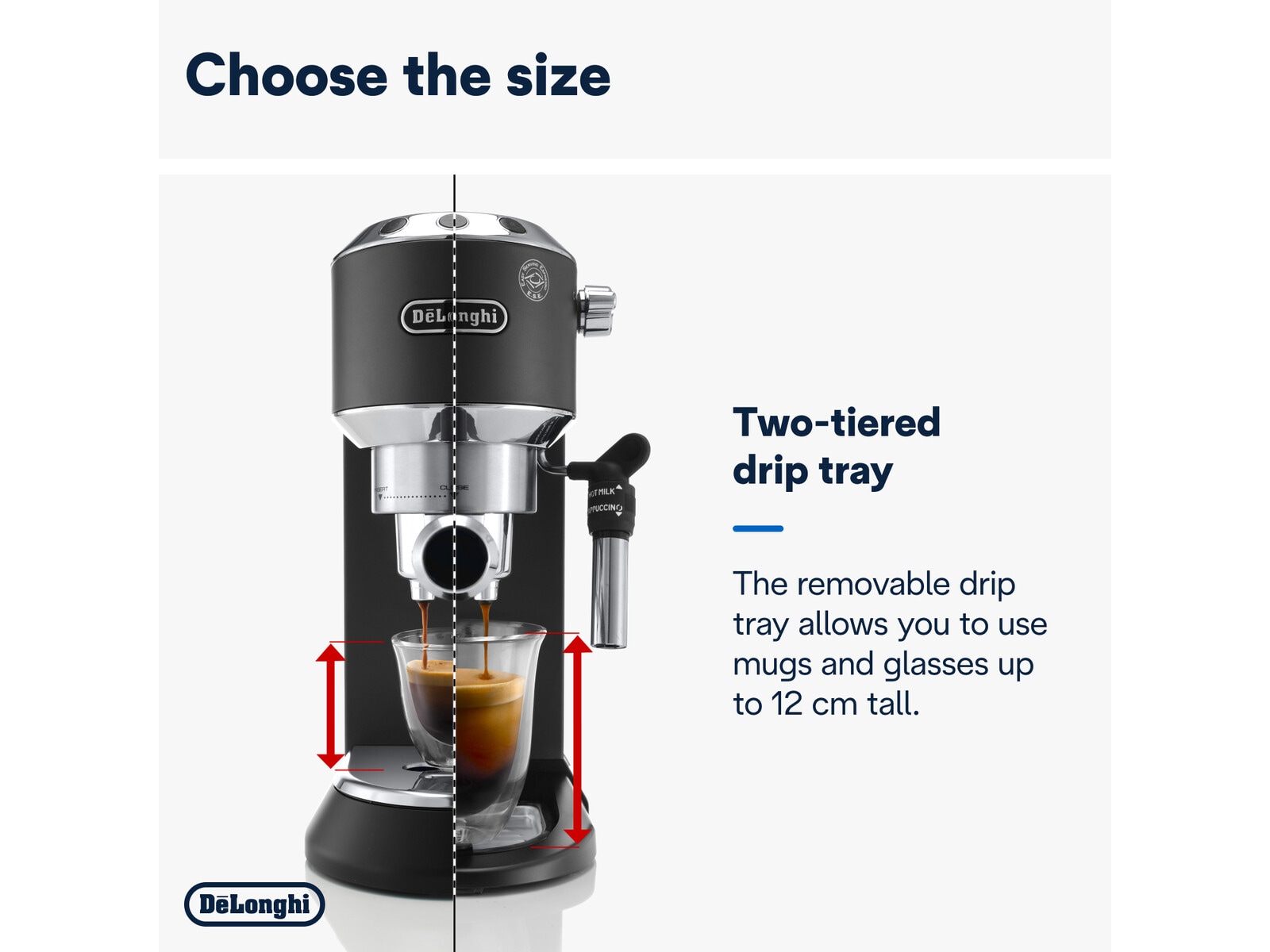 DeLonghi Dedica Style EC685.BK Manuell espressomaskin (sort) Espressomaskiner