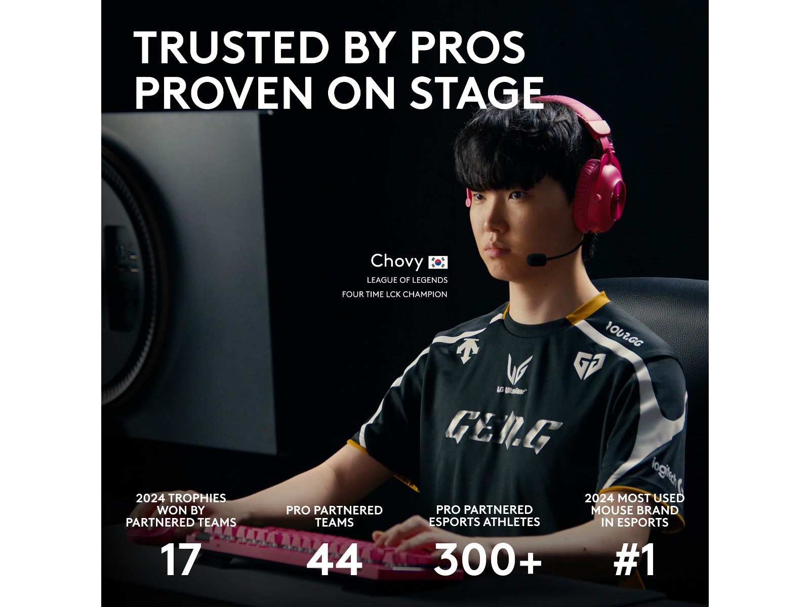 Logitech G Pro X Superlight 2 Lightspeed Trådløs Gamingmus (Magenta) Gamingmus