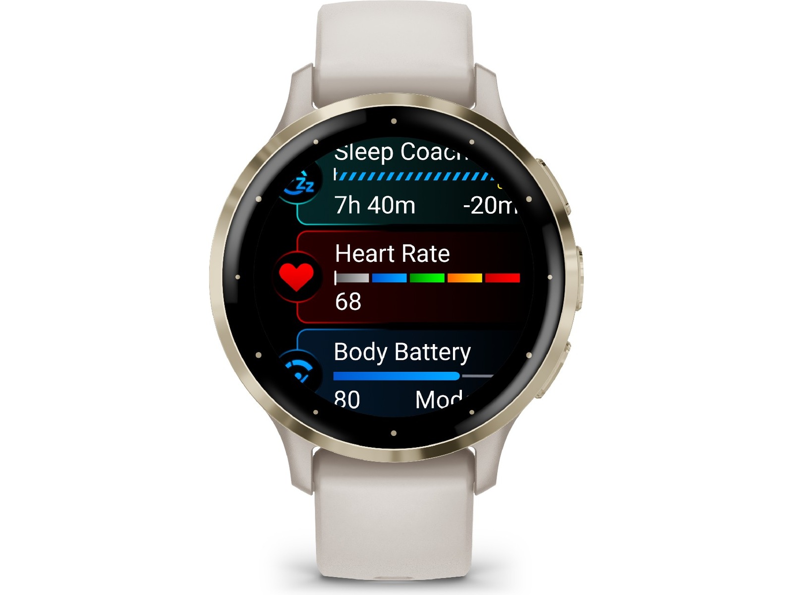 Garmin Venu 3S 41mm GPS (ivory/soft gold) Smartklokker