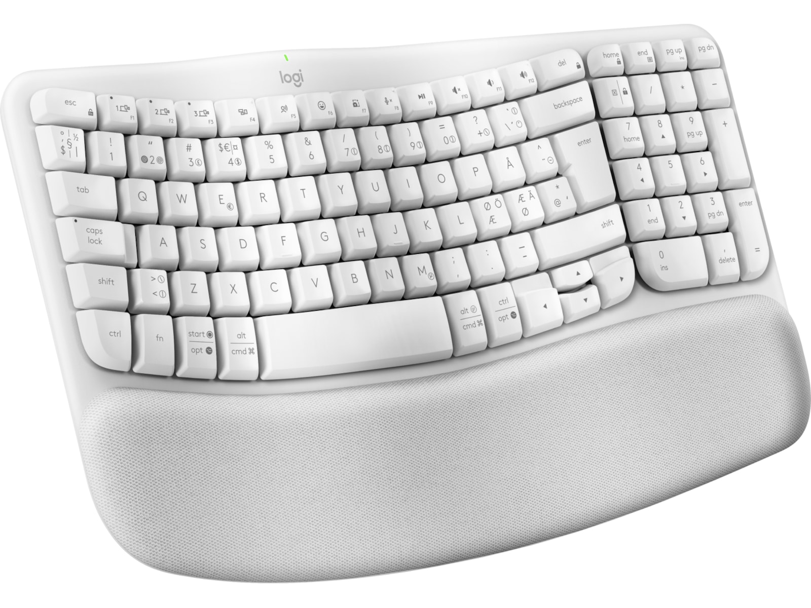 Logitech Wave Keys trådløst tastatur (offwhite) Tastatur