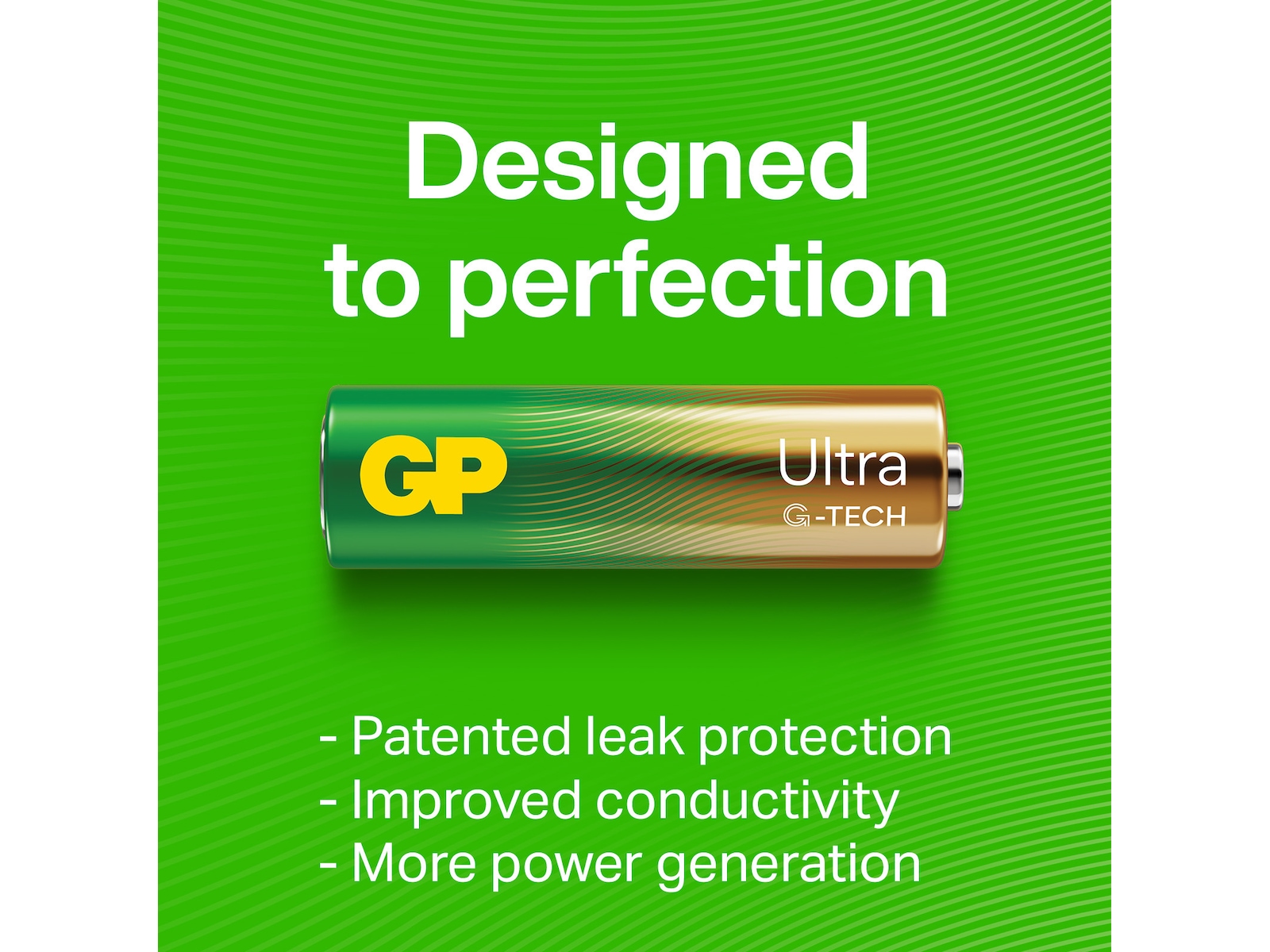 GP Ultra Alkaline C/LR14 batteri, 2-pk Batterier til generell bruk