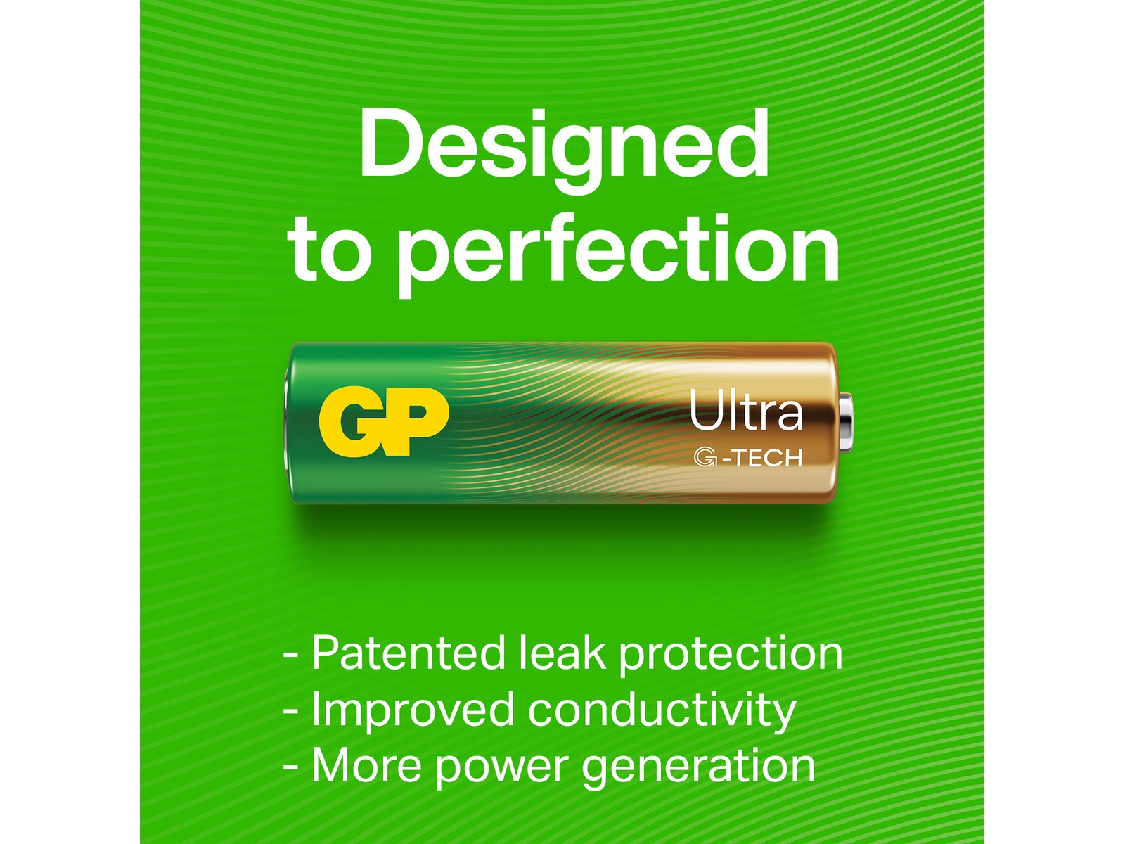 GP Ultra Alkaline 9V/6LF22 batteri Batterier til generell bruk