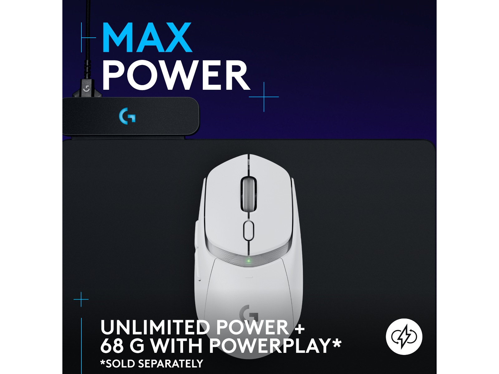 Logitech G G309 Lightspeed Gamingmus (hvit) Gamingmus