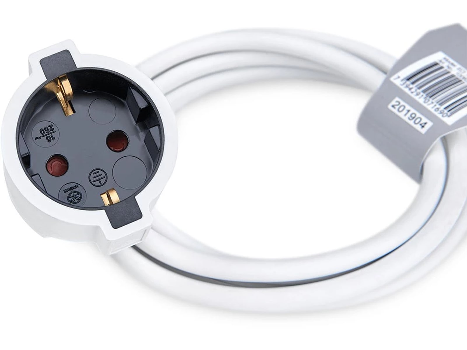 Andersson Skjøteledning 5m (hvit) Skjøtekabel & forgrener