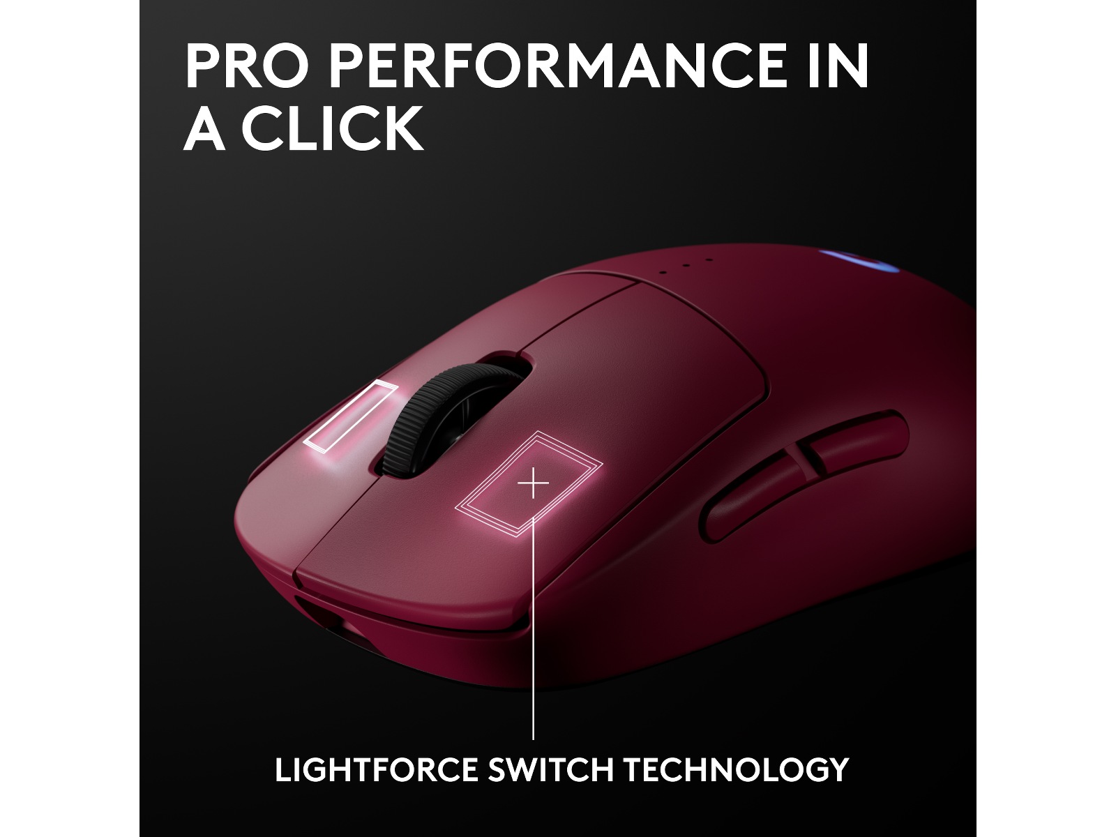Logitech PRO 2 Lightspeed Trådløs Gamingmus (rosa) Gamingmus