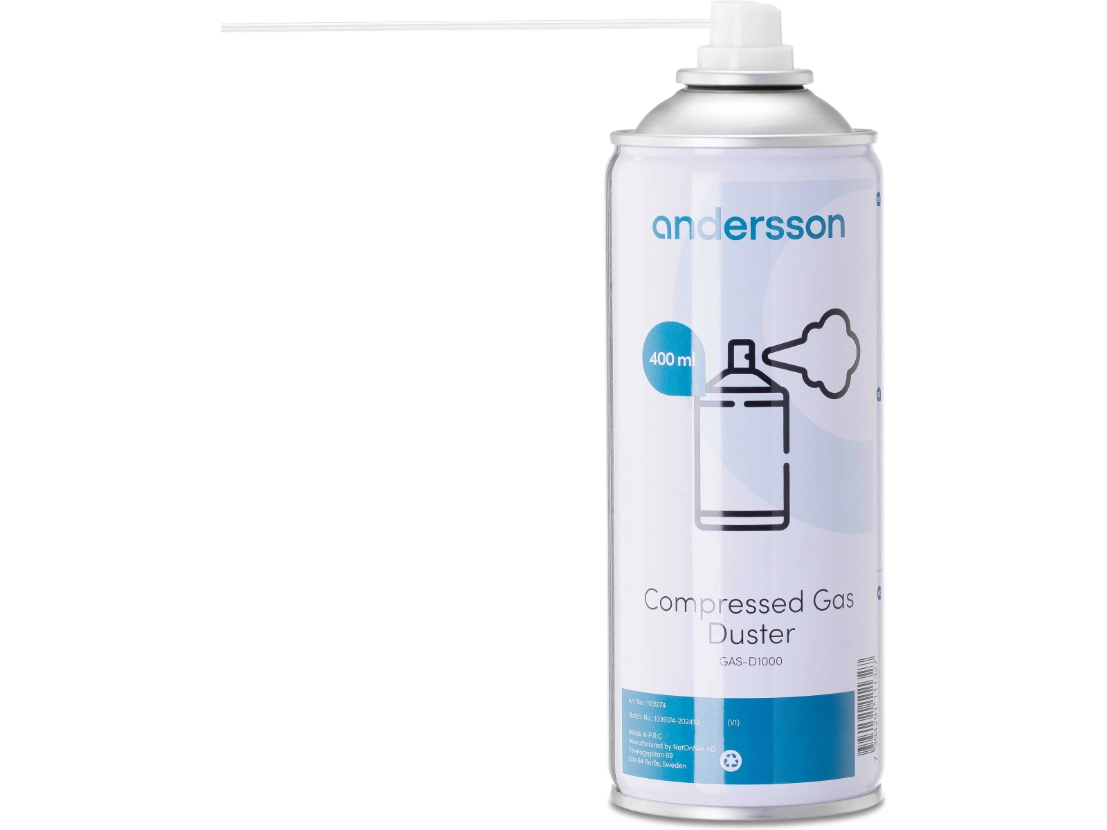 Andersson GAS-D1000 komprimert luft på boks Rens