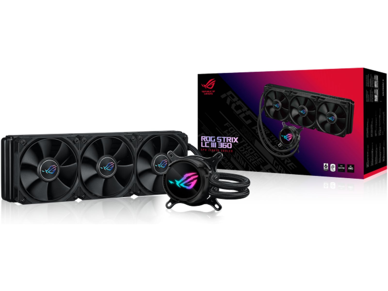 Asus ROG Strix LC III 360 Kjøler (sort) CPU - Vannkjøling