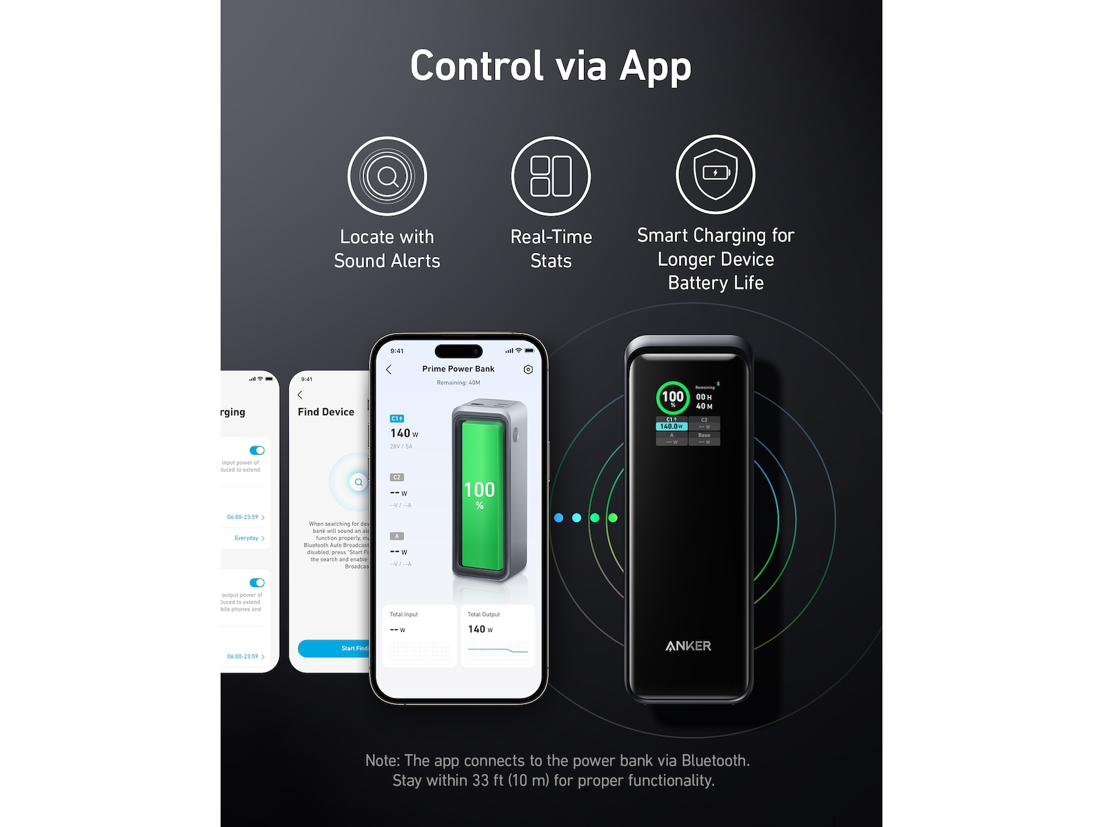 Anker Prime Powerbank 27650mAh (sort) Powerbank