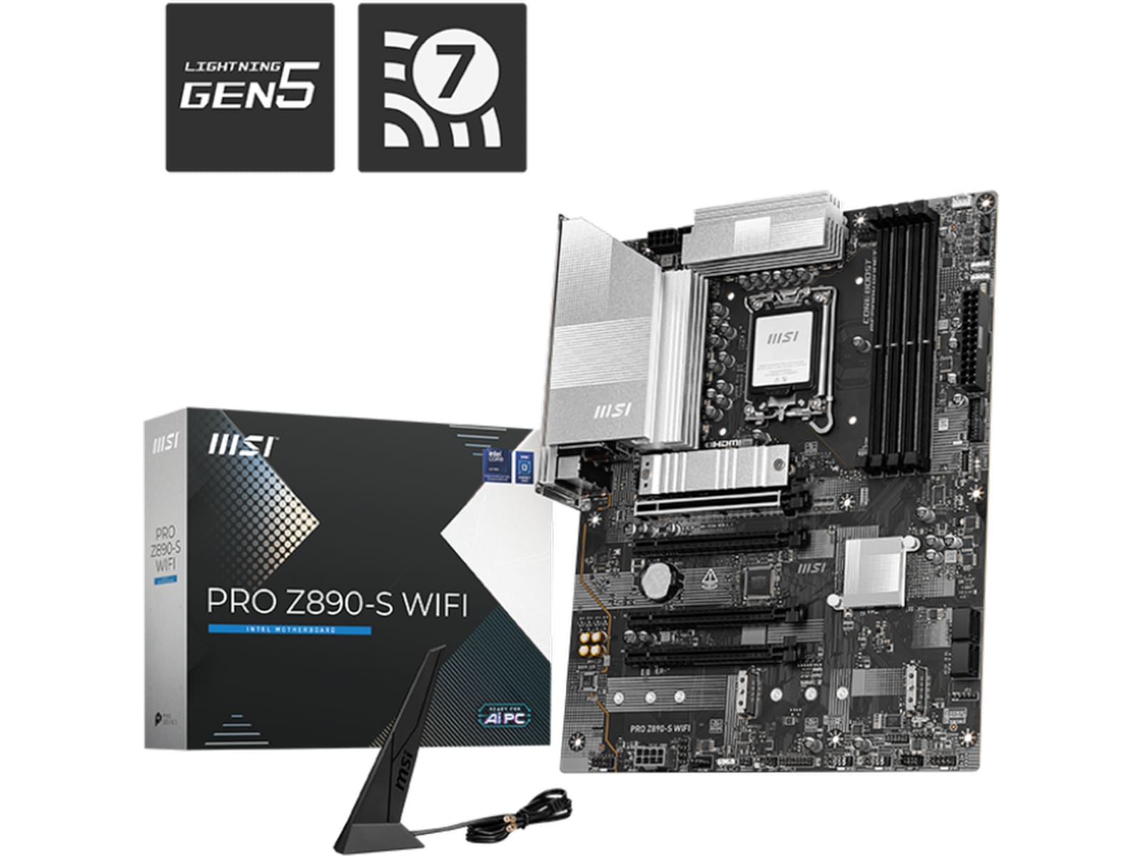 MSI PRO Z890-S WIFI Hovedkort Intel Socket