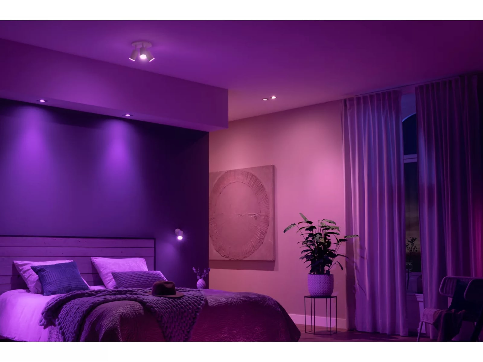 Philips Hue Trippelt Fugato-spotlight (hvit) Taklampe