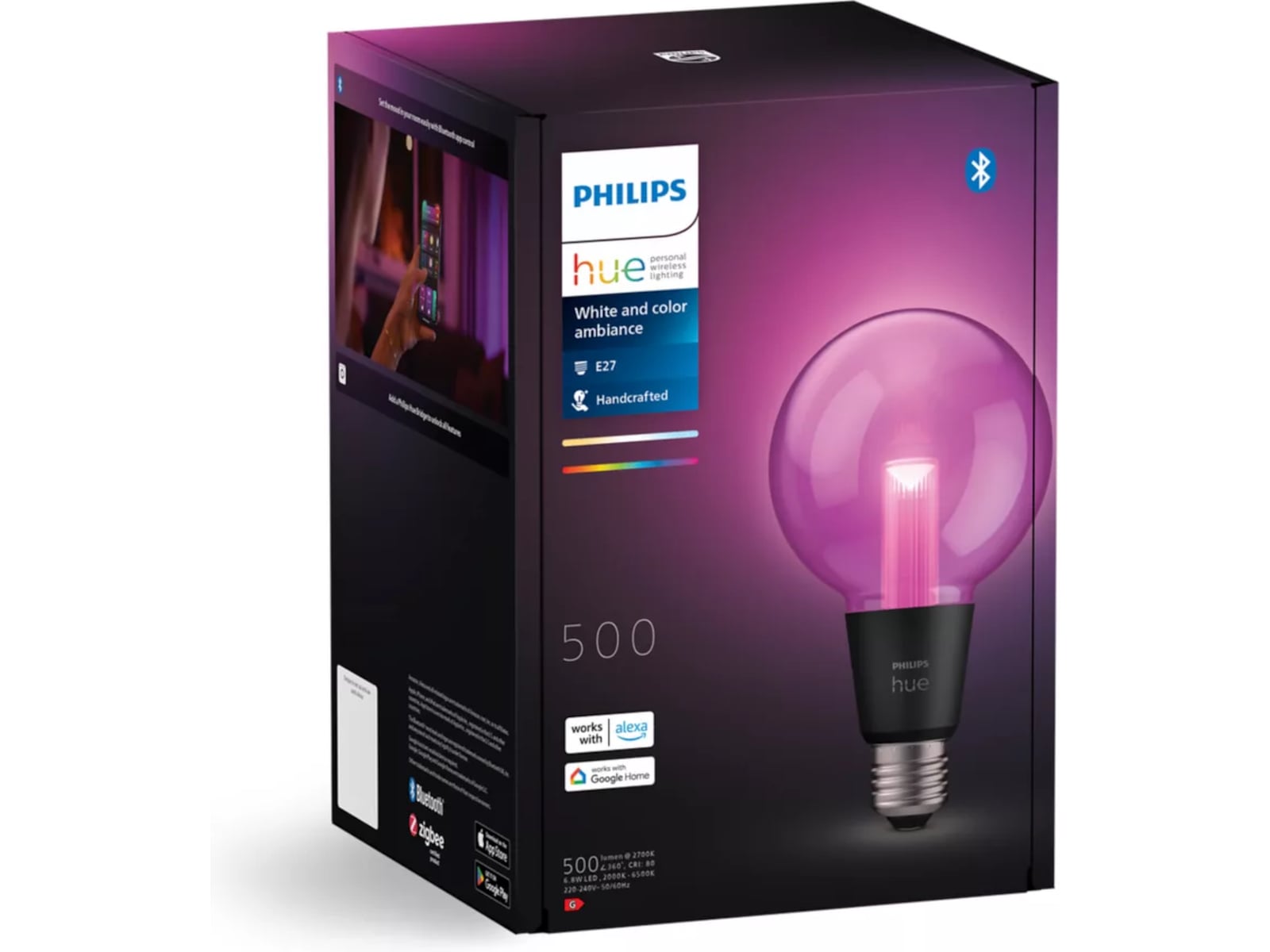 Philips Hue White and color ambiance G95 - E27 lyspære Lyspærer & LED-pærer